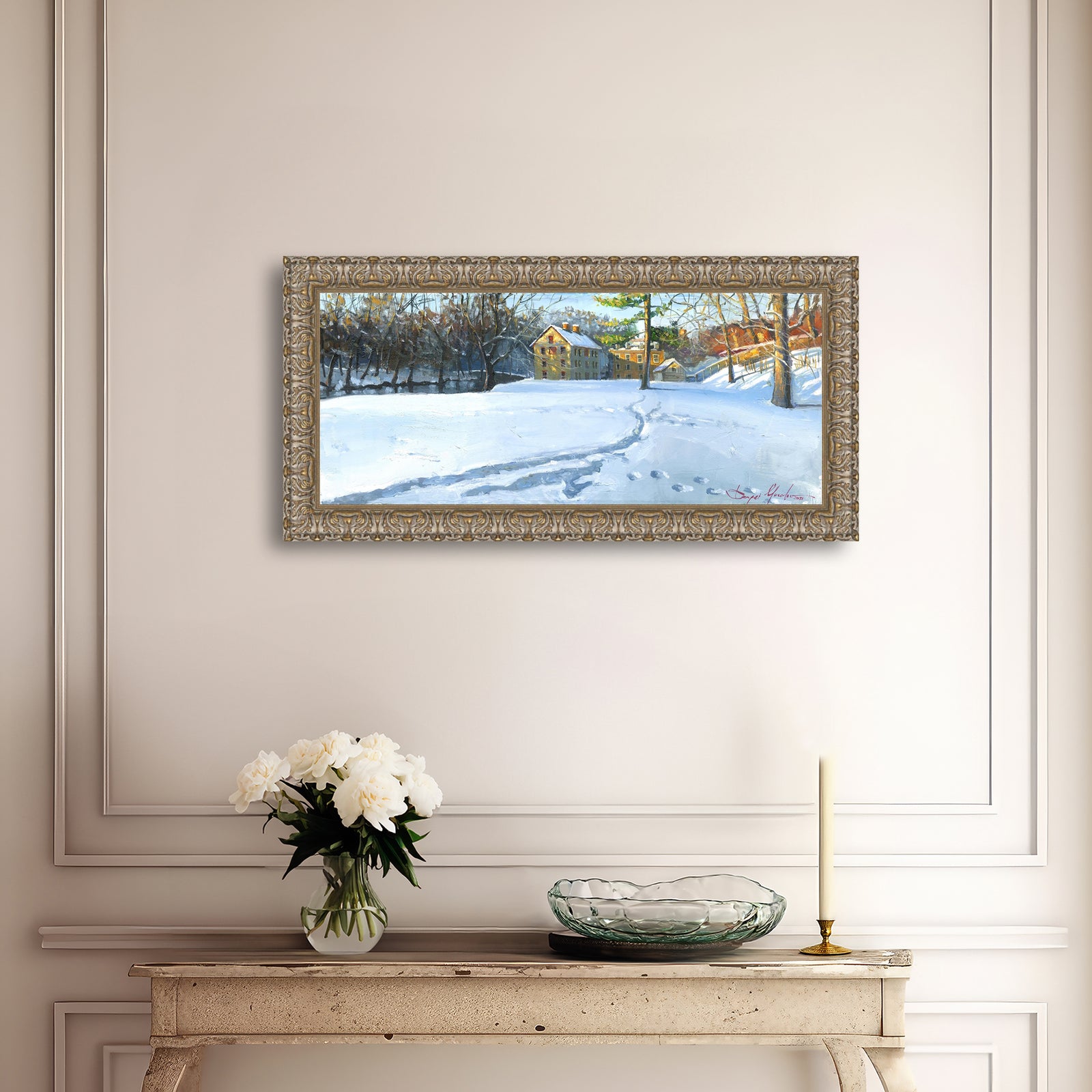 Colonial Industrial Quarter in the Snow