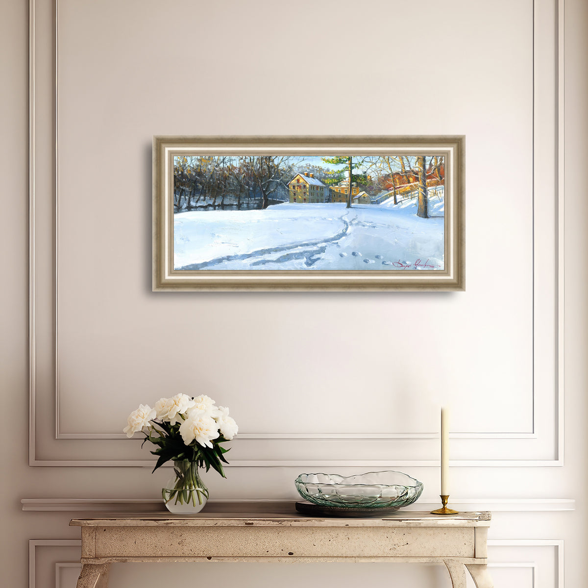 Colonial Industrial Quarter in the Snow