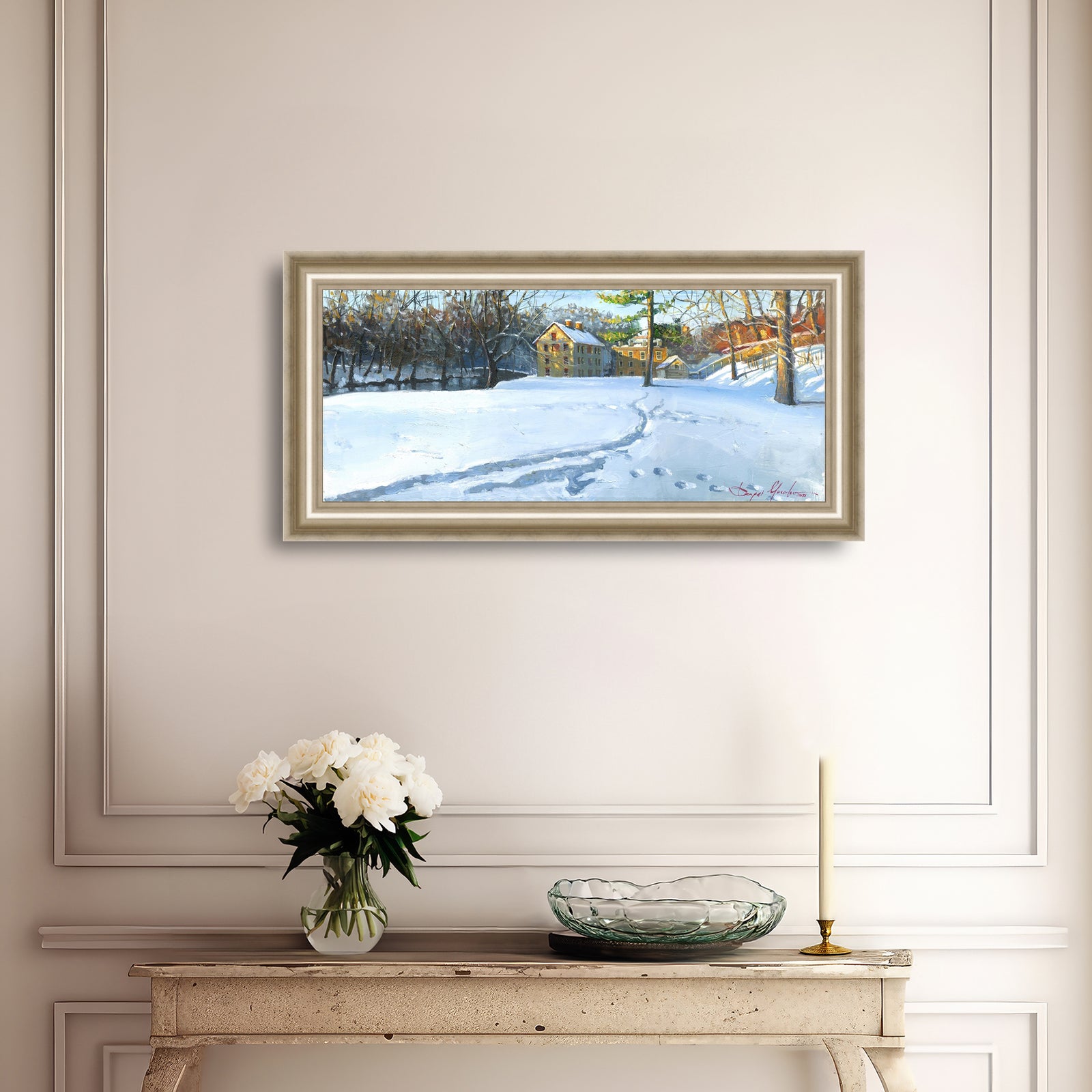 Colonial Industrial Quarter in the Snow