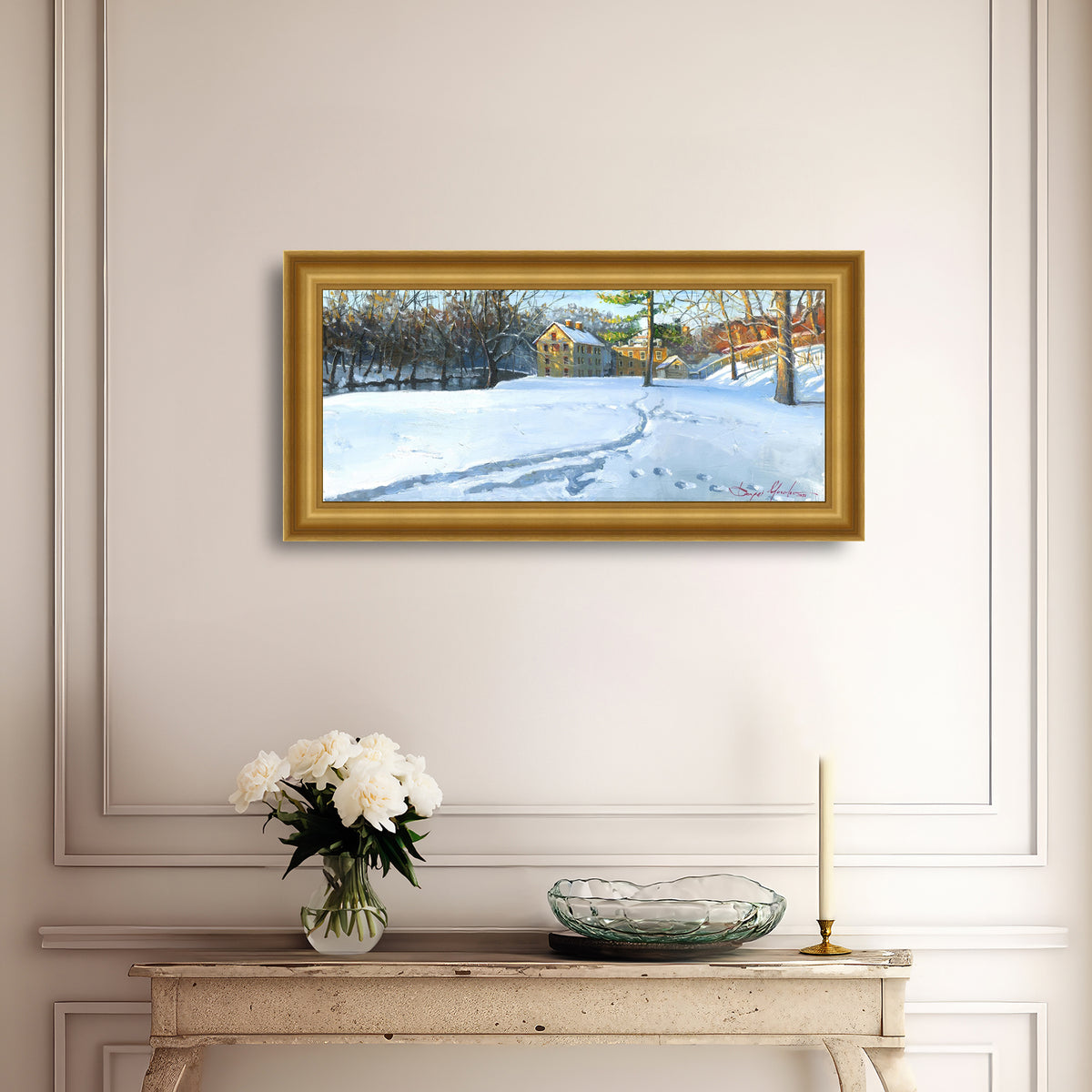 Colonial Industrial Quarter in the Snow