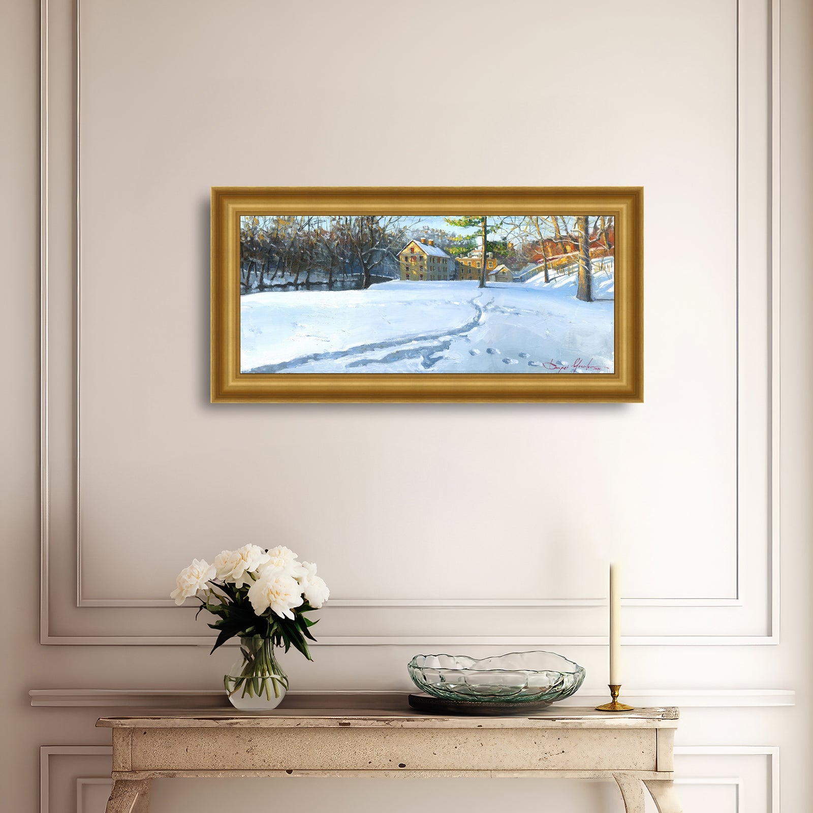 Colonial Industrial Quarter in the Snow