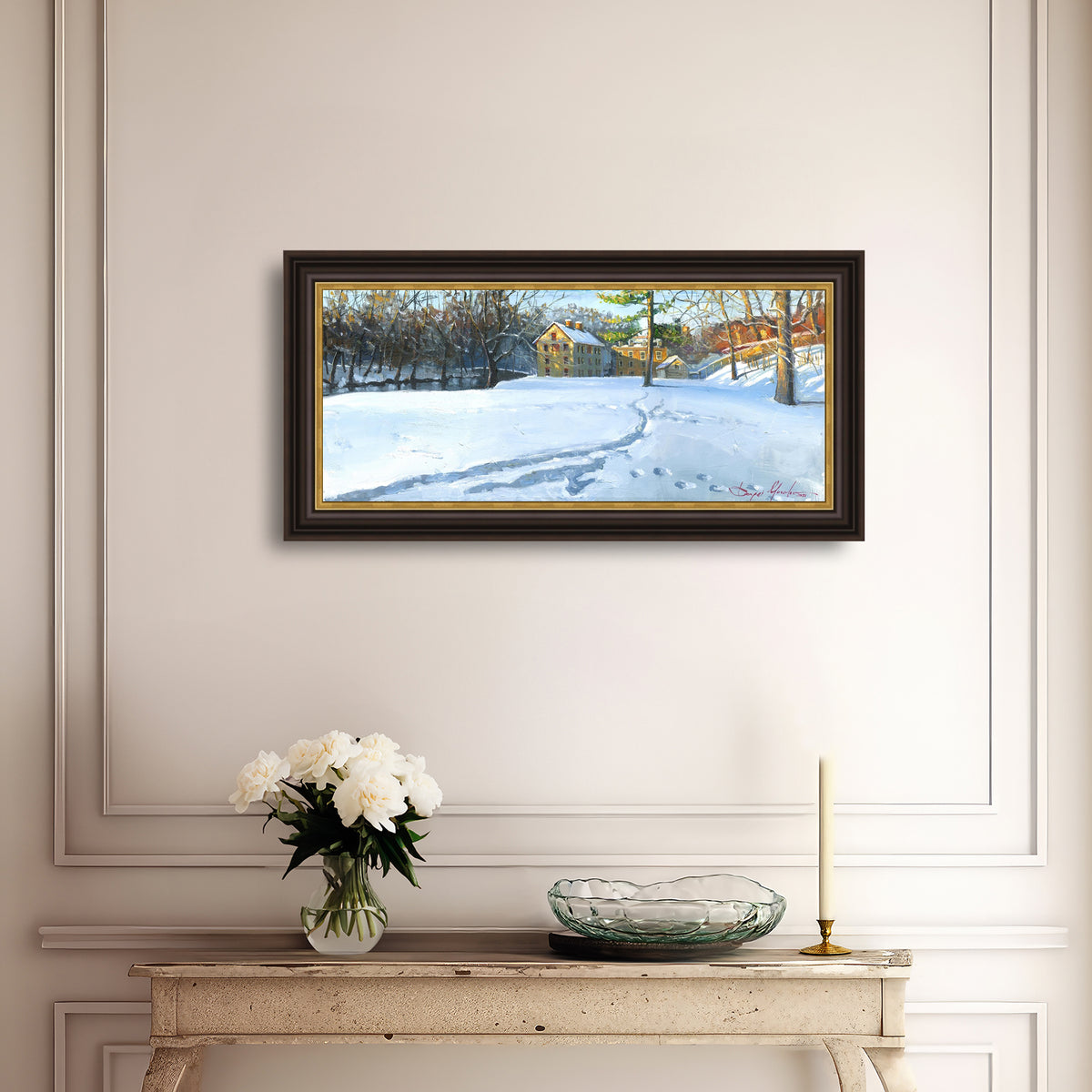 Colonial Industrial Quarter in the Snow