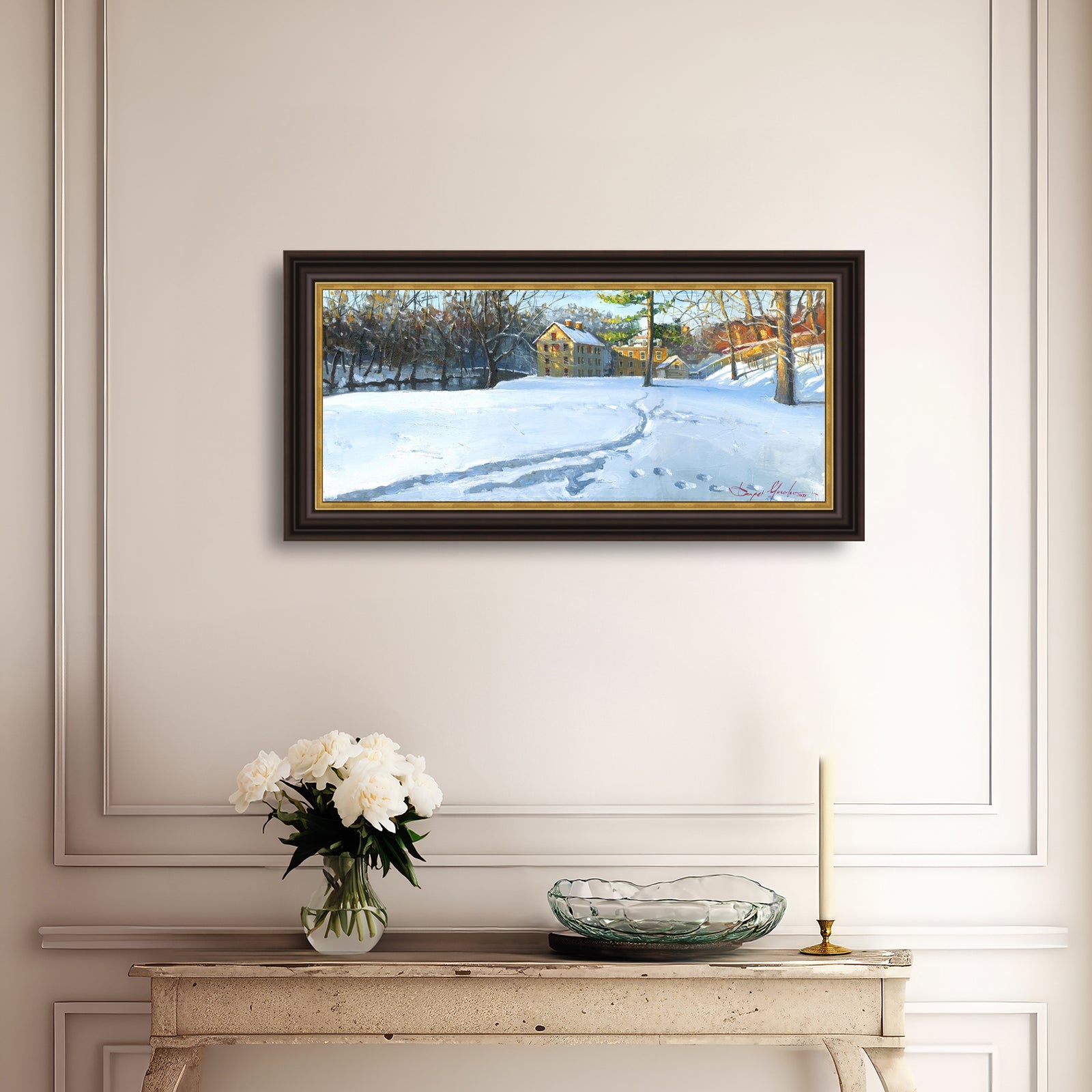 Colonial Industrial Quarter in the Snow