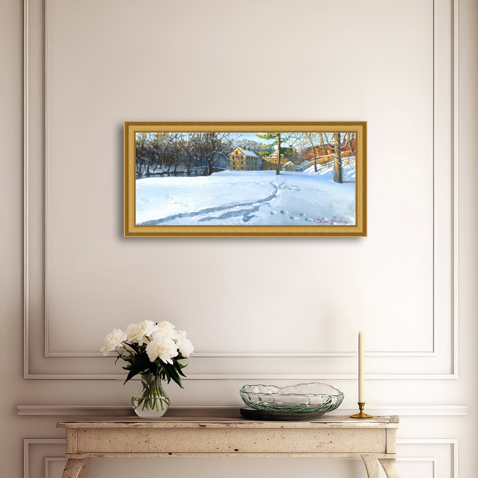 Colonial Industrial Quarter in the Snow