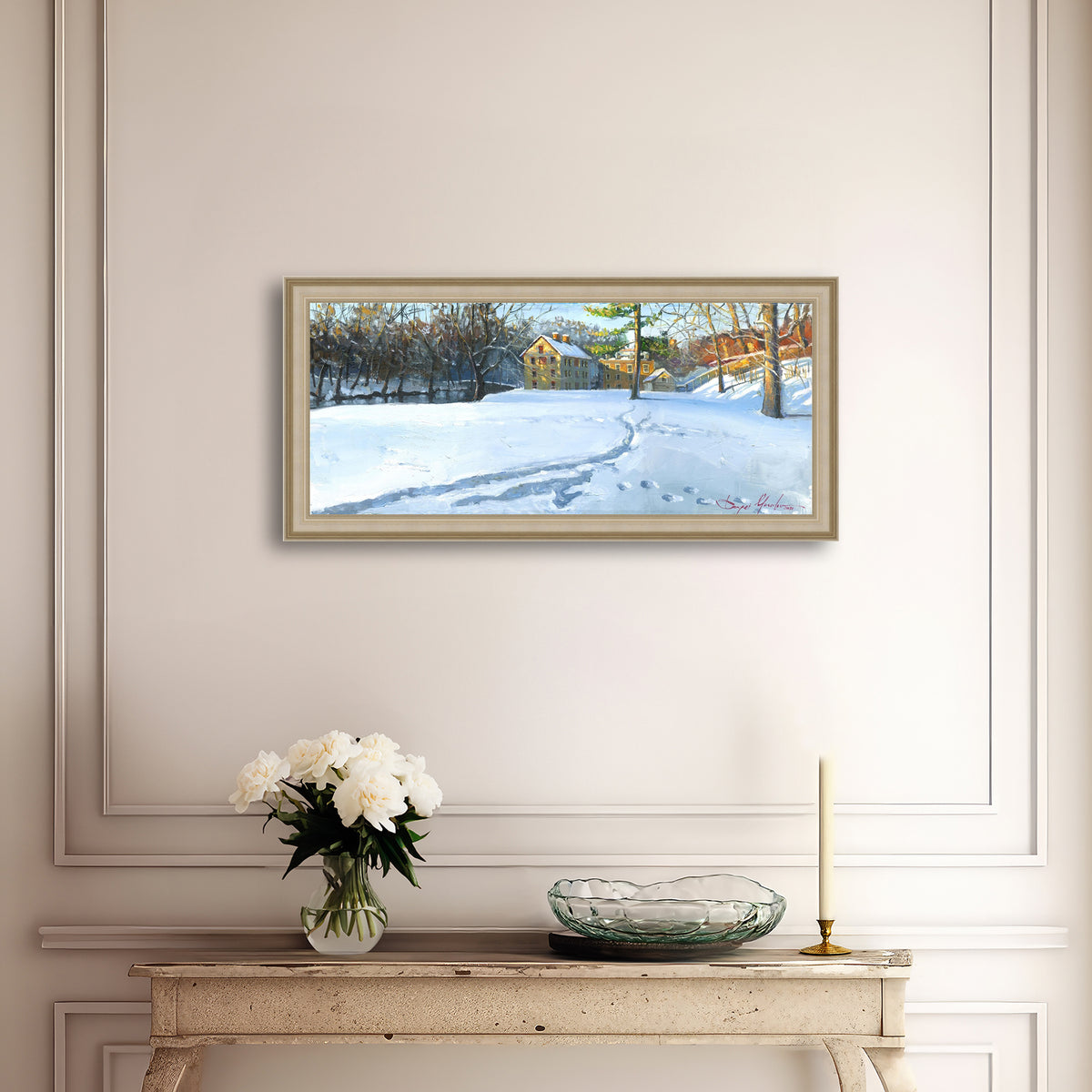 Colonial Industrial Quarter in the Snow