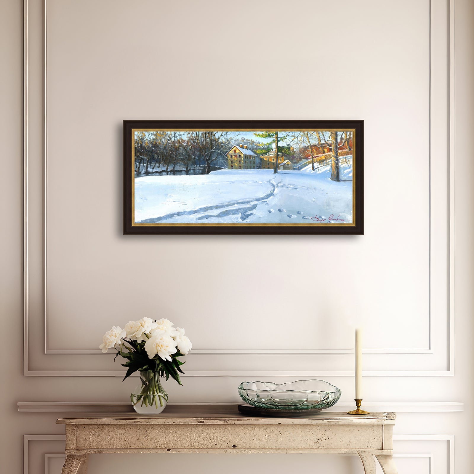 Colonial Industrial Quarter in the Snow