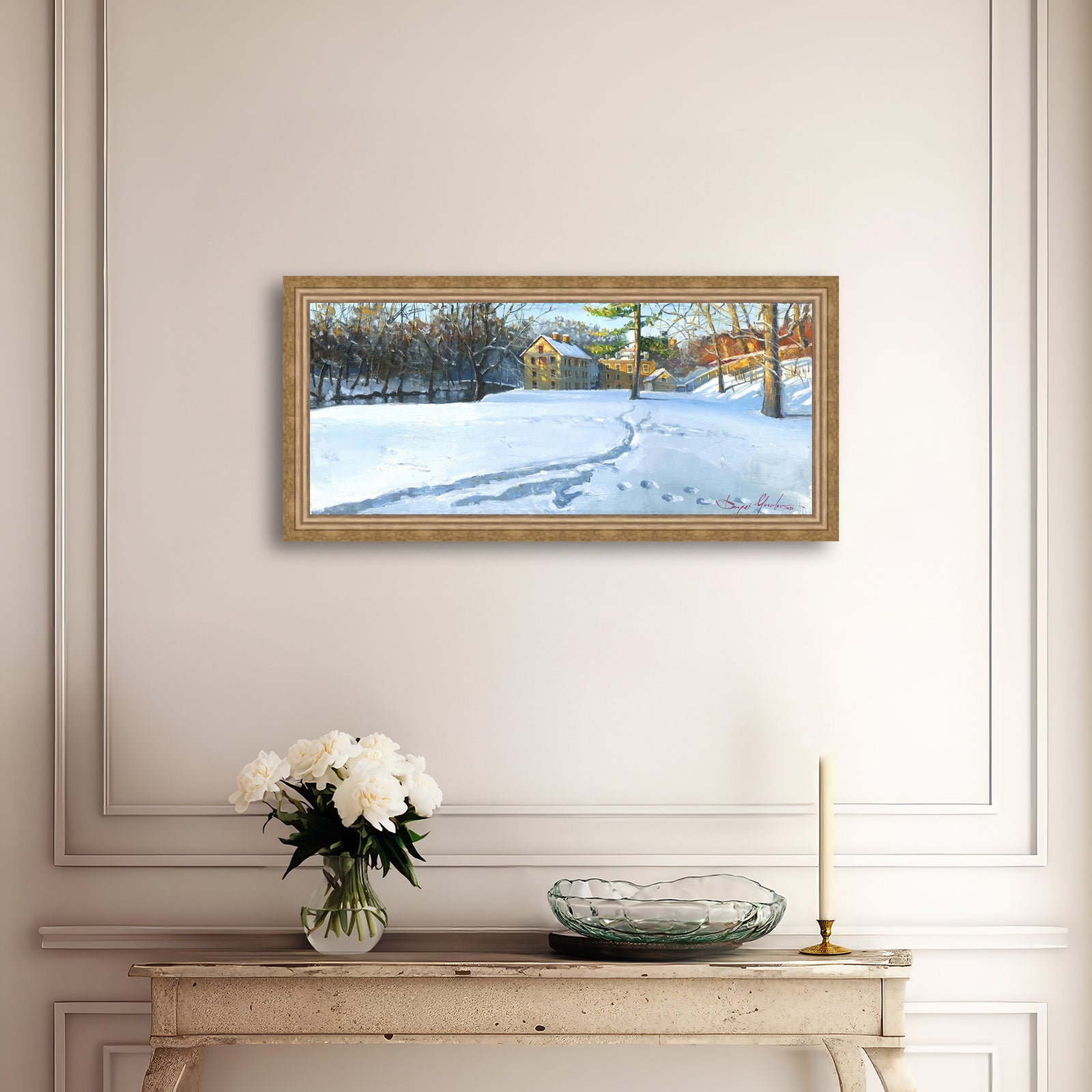 Colonial Industrial Quarter in the Snow