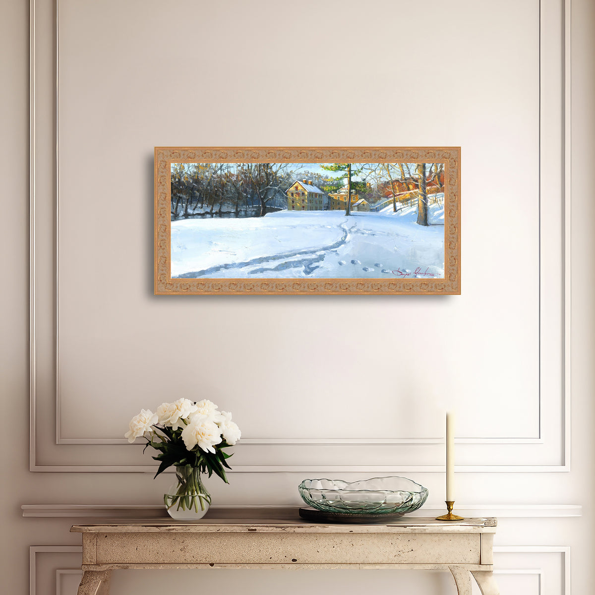 Colonial Industrial Quarter in the Snow