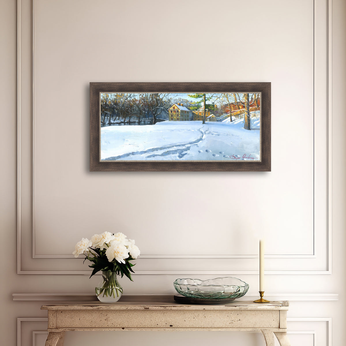 Colonial Industrial Quarter in the Snow