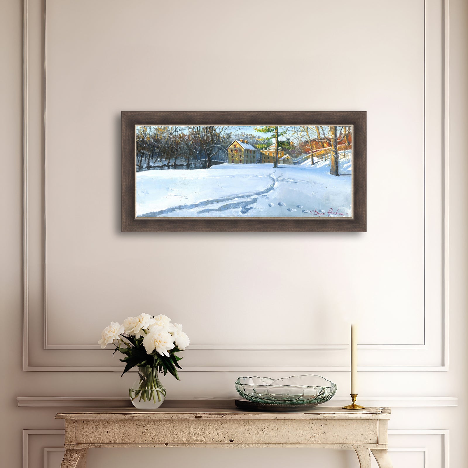 Colonial Industrial Quarter in the Snow