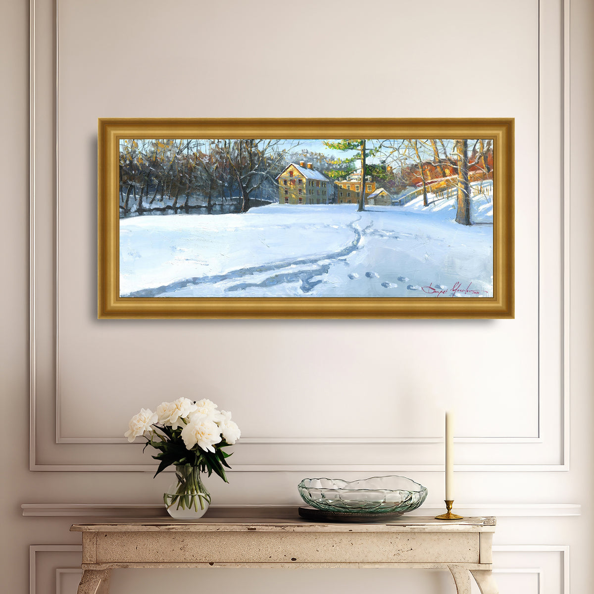 Colonial Industrial Quarter in the Snow