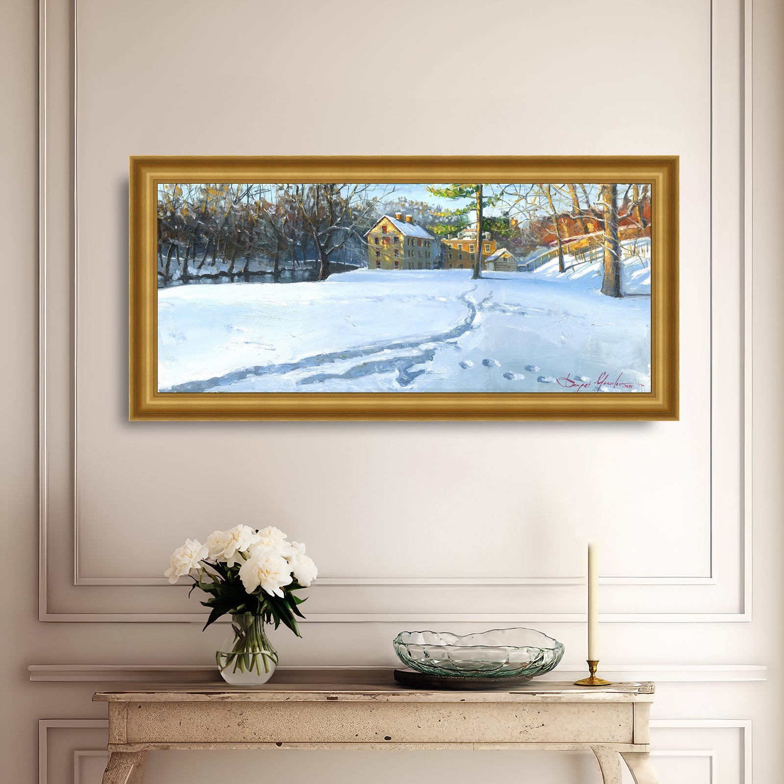 Colonial Industrial Quarter in the Snow