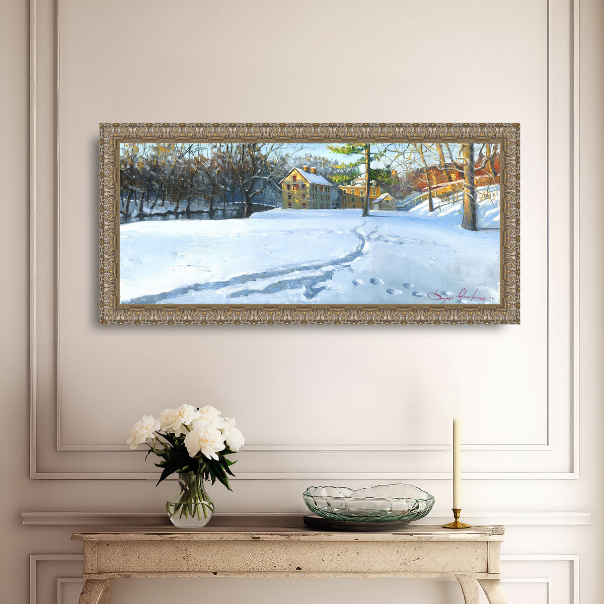 Colonial Industrial Quarter in the Snow