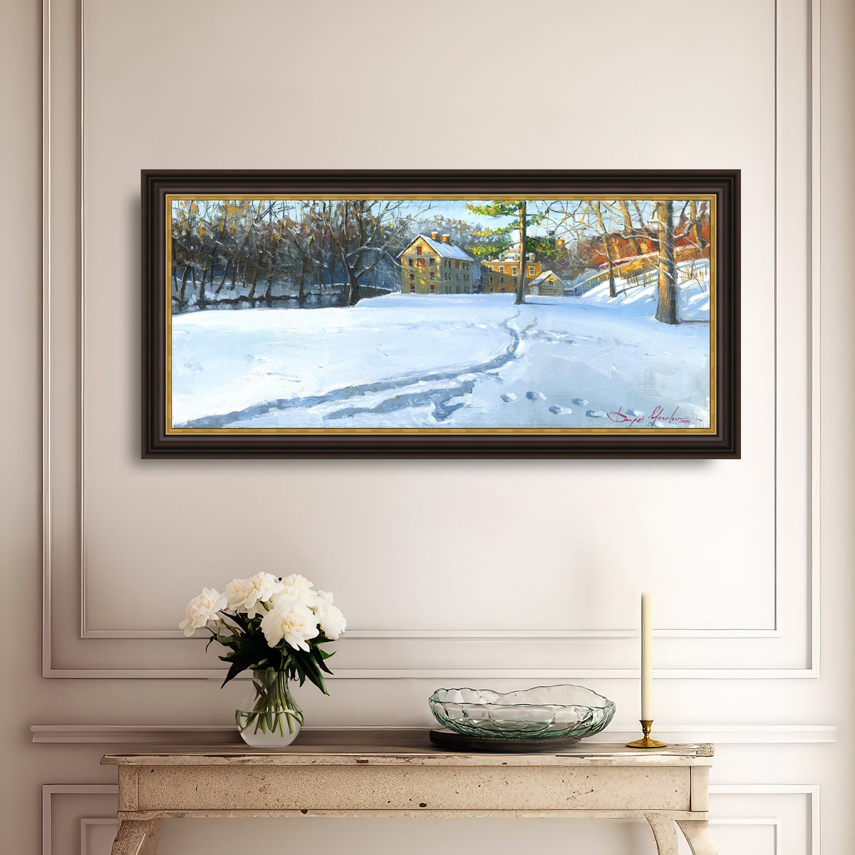 Colonial Industrial Quarter in the Snow