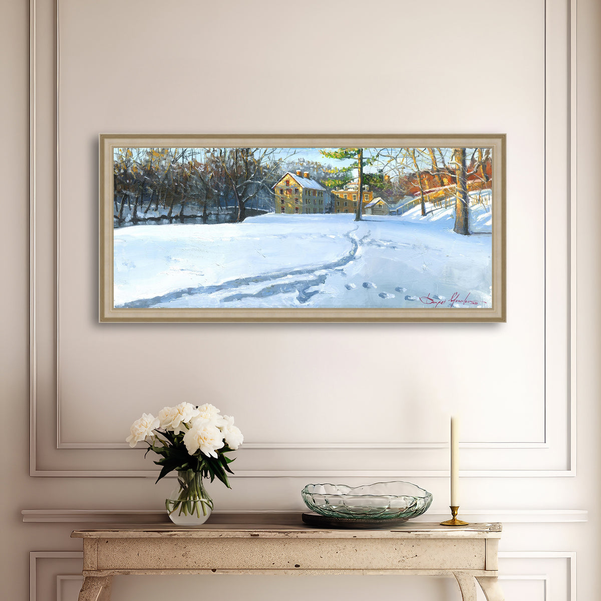 Colonial Industrial Quarter in the Snow