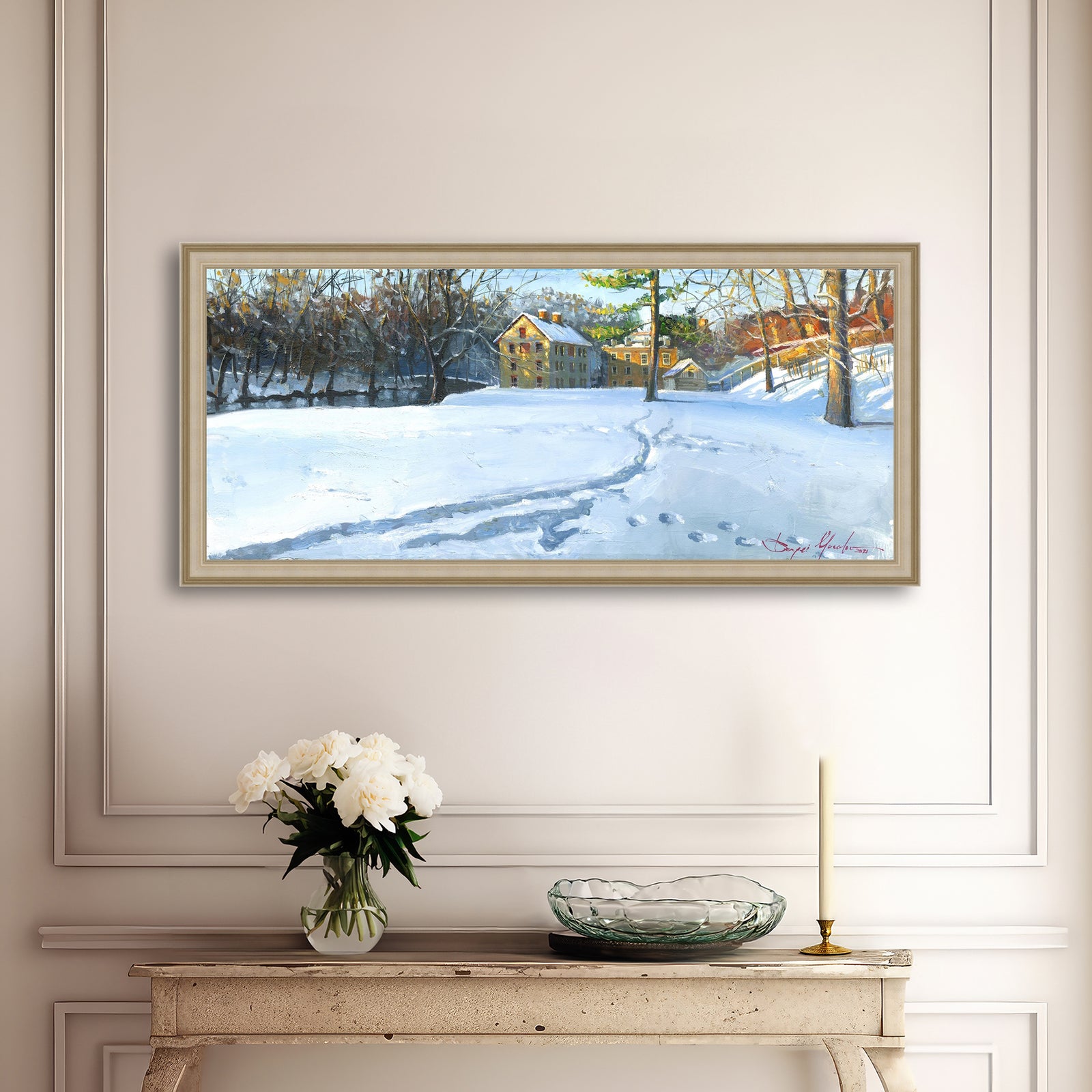 Colonial Industrial Quarter in the Snow