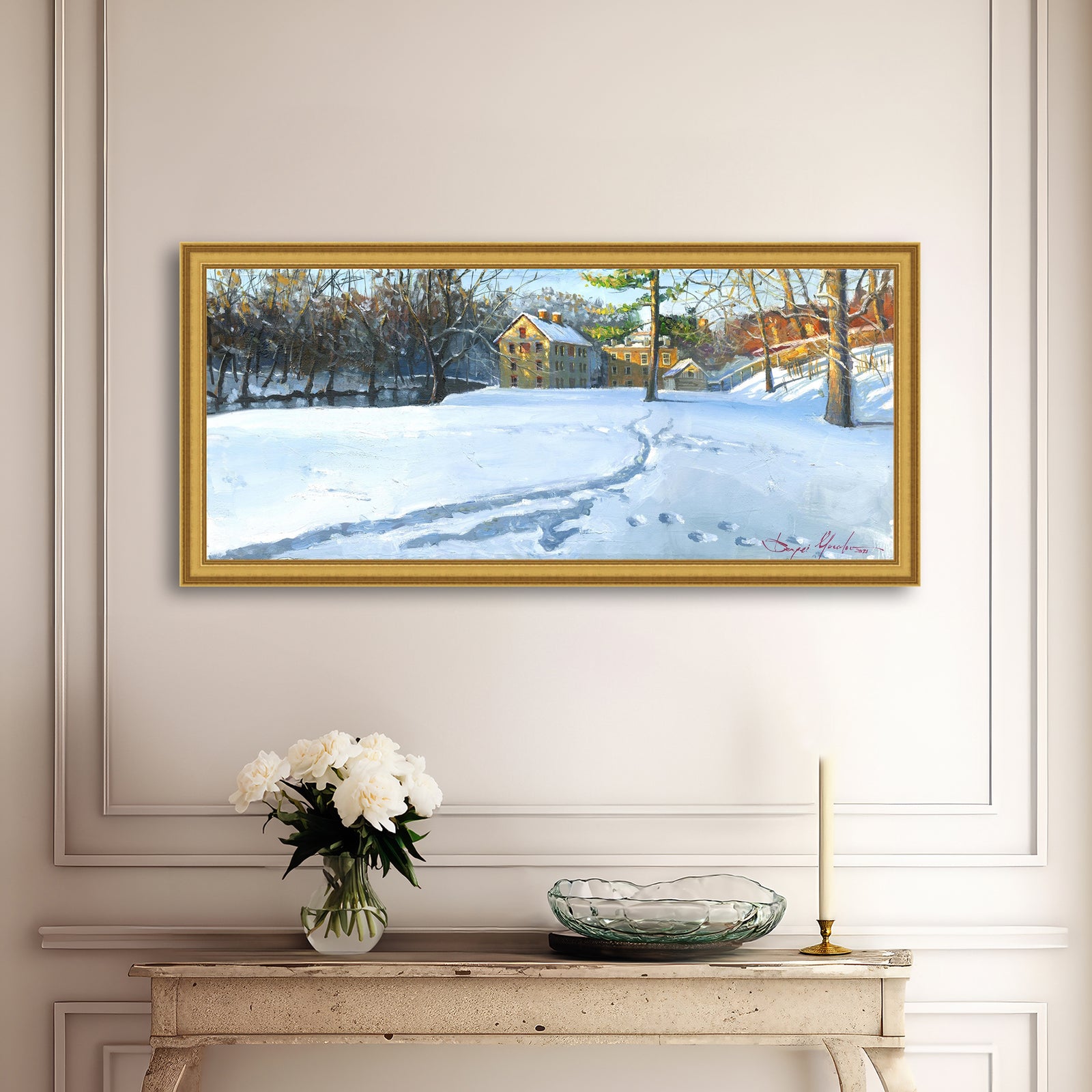 Colonial Industrial Quarter in the Snow