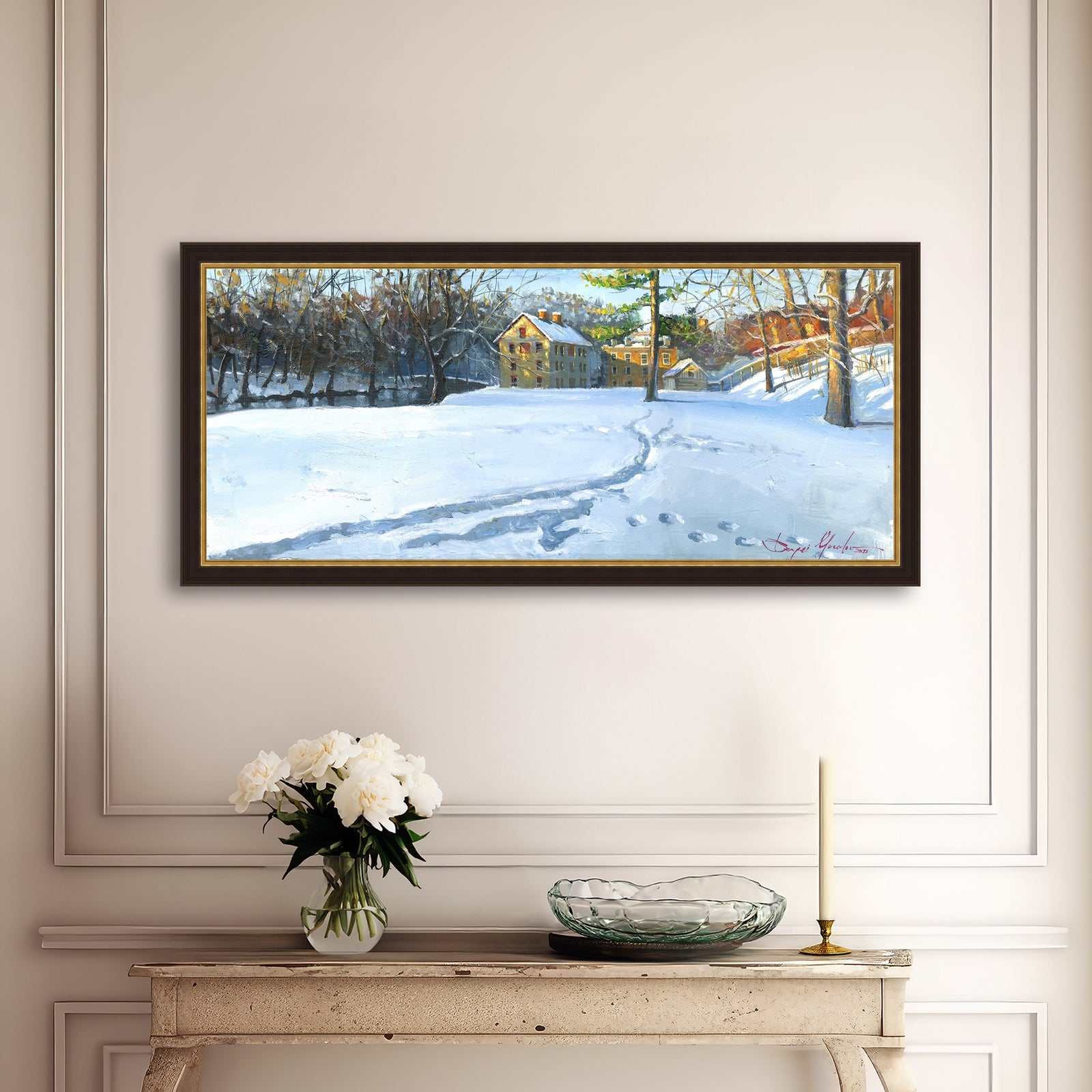 Colonial Industrial Quarter in the Snow