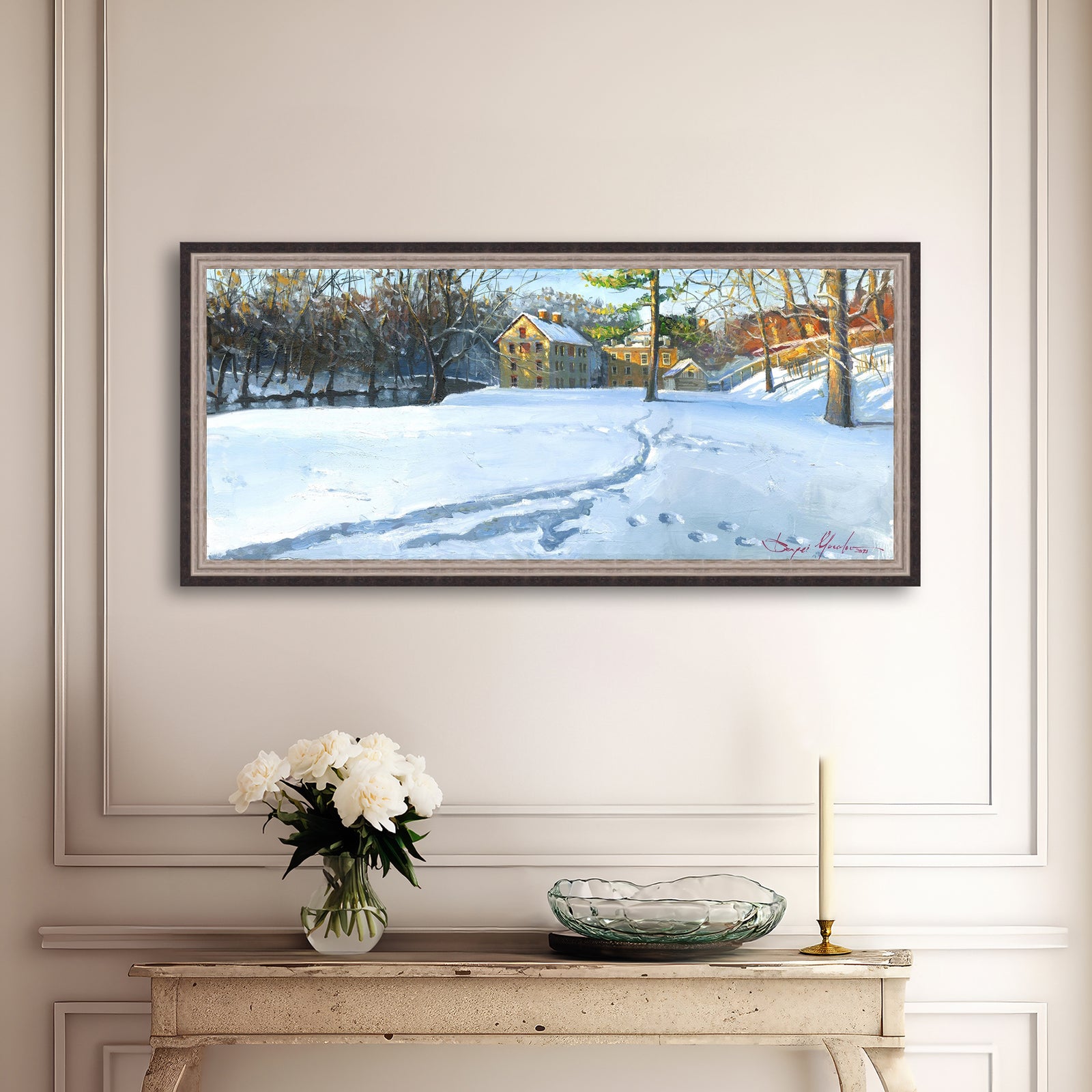 Colonial Industrial Quarter in the Snow