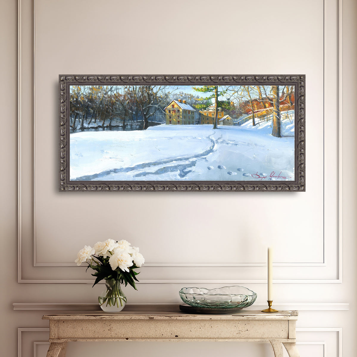 Colonial Industrial Quarter in the Snow