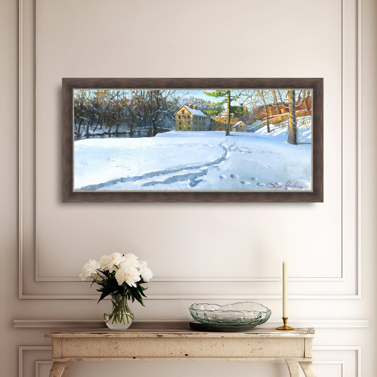 Colonial Industrial Quarter in the Snow