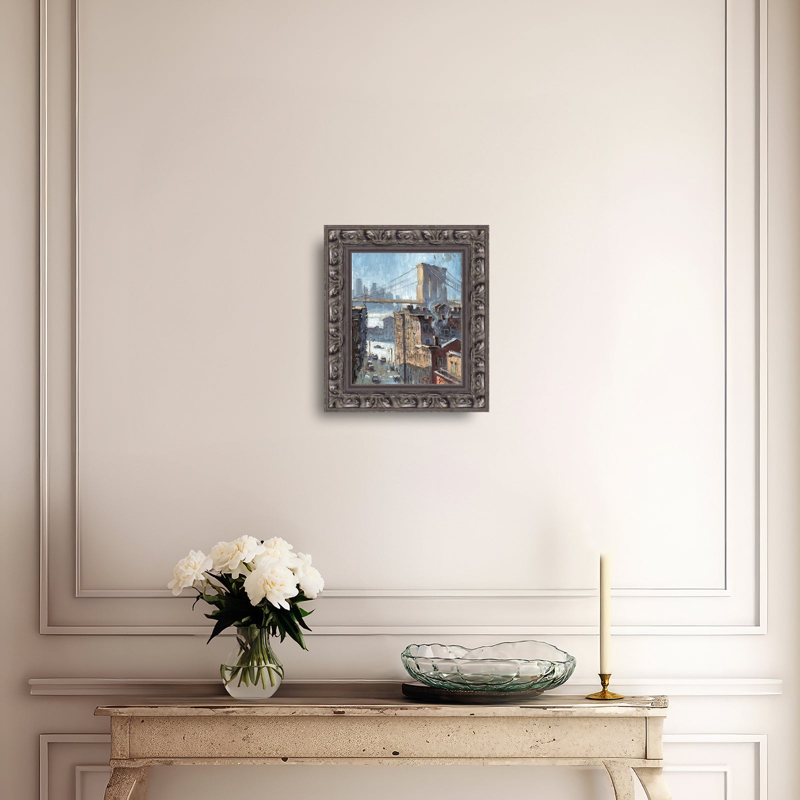 Blue Reflection Brooklyn Bridge