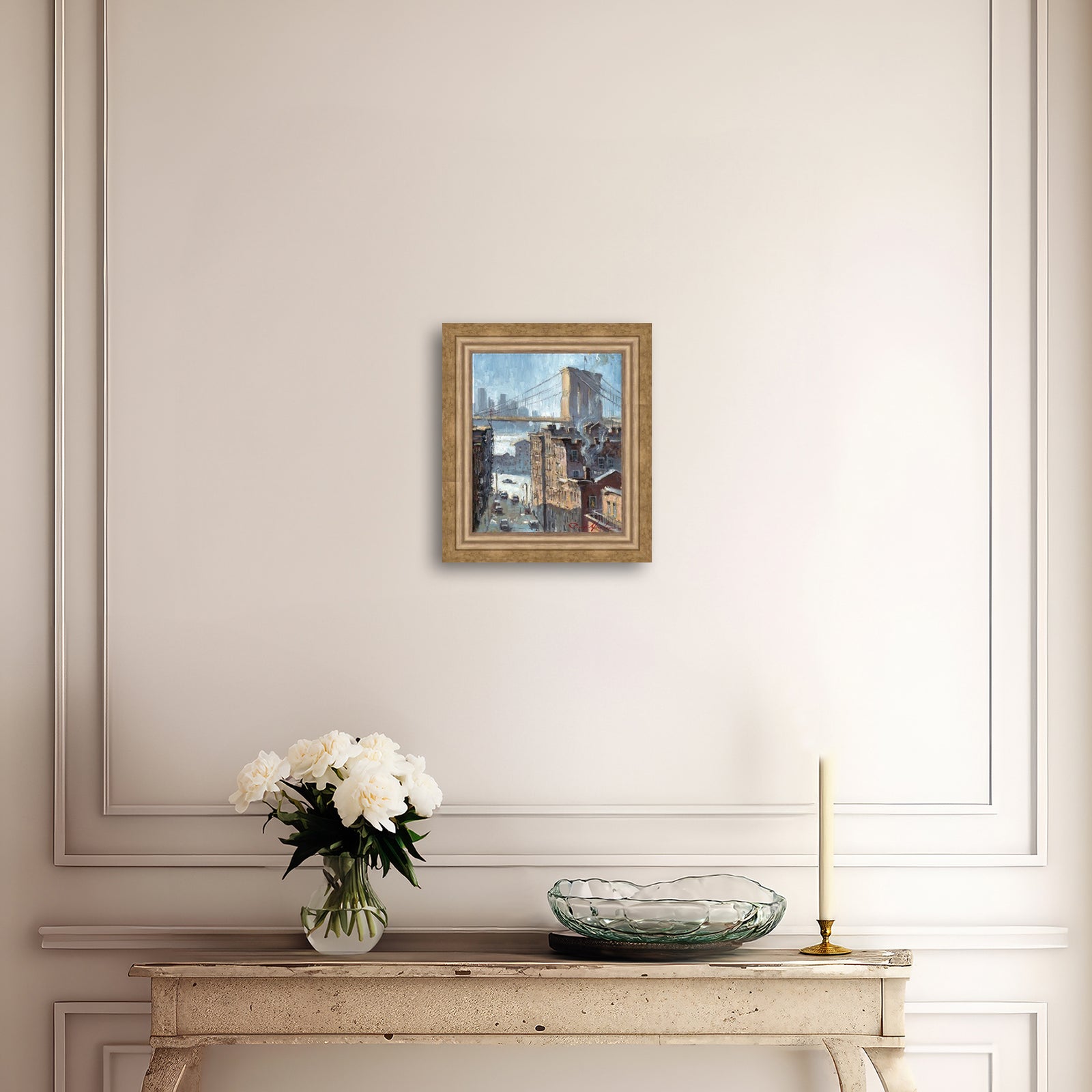 Blue Reflection Brooklyn Bridge