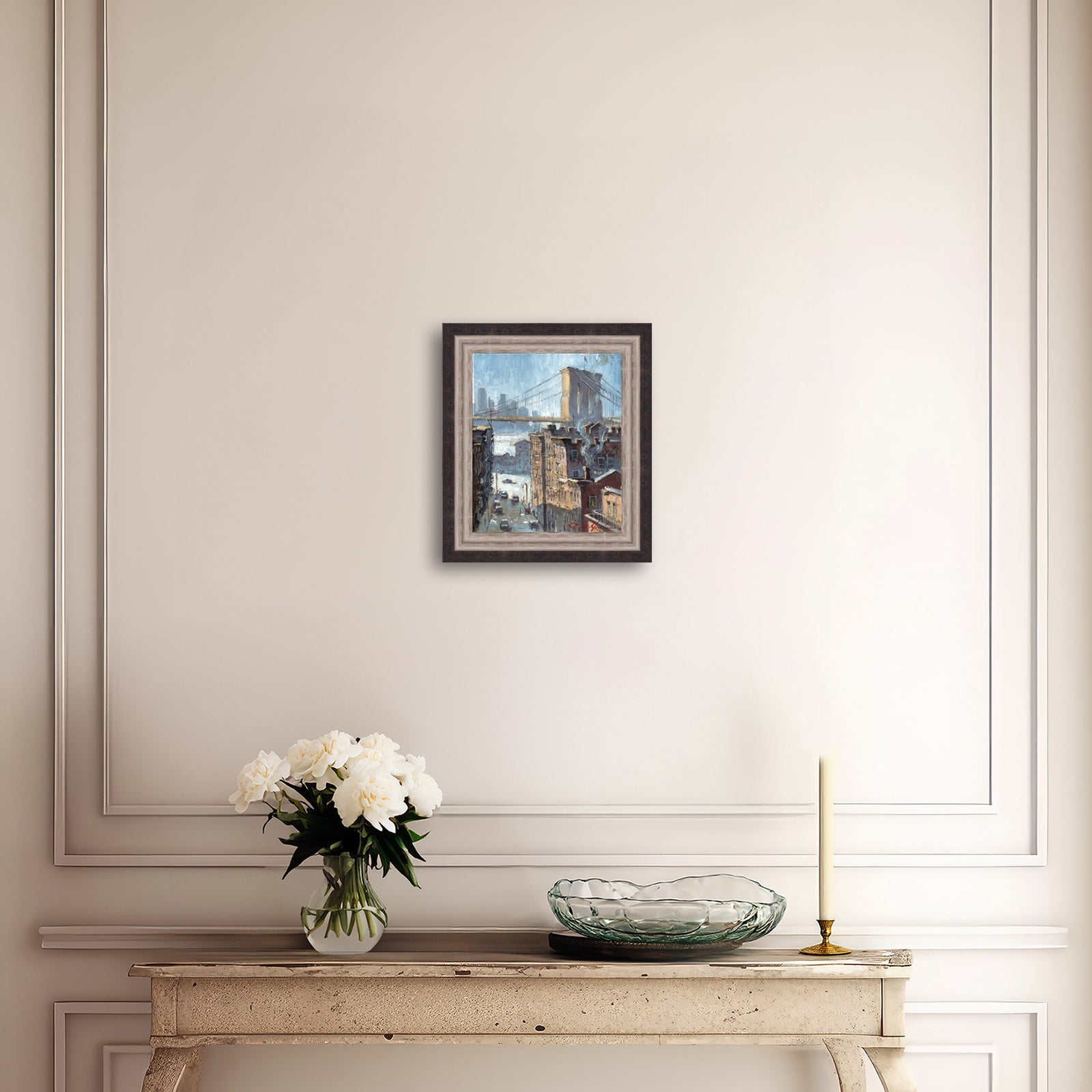 Blue Reflection Brooklyn Bridge