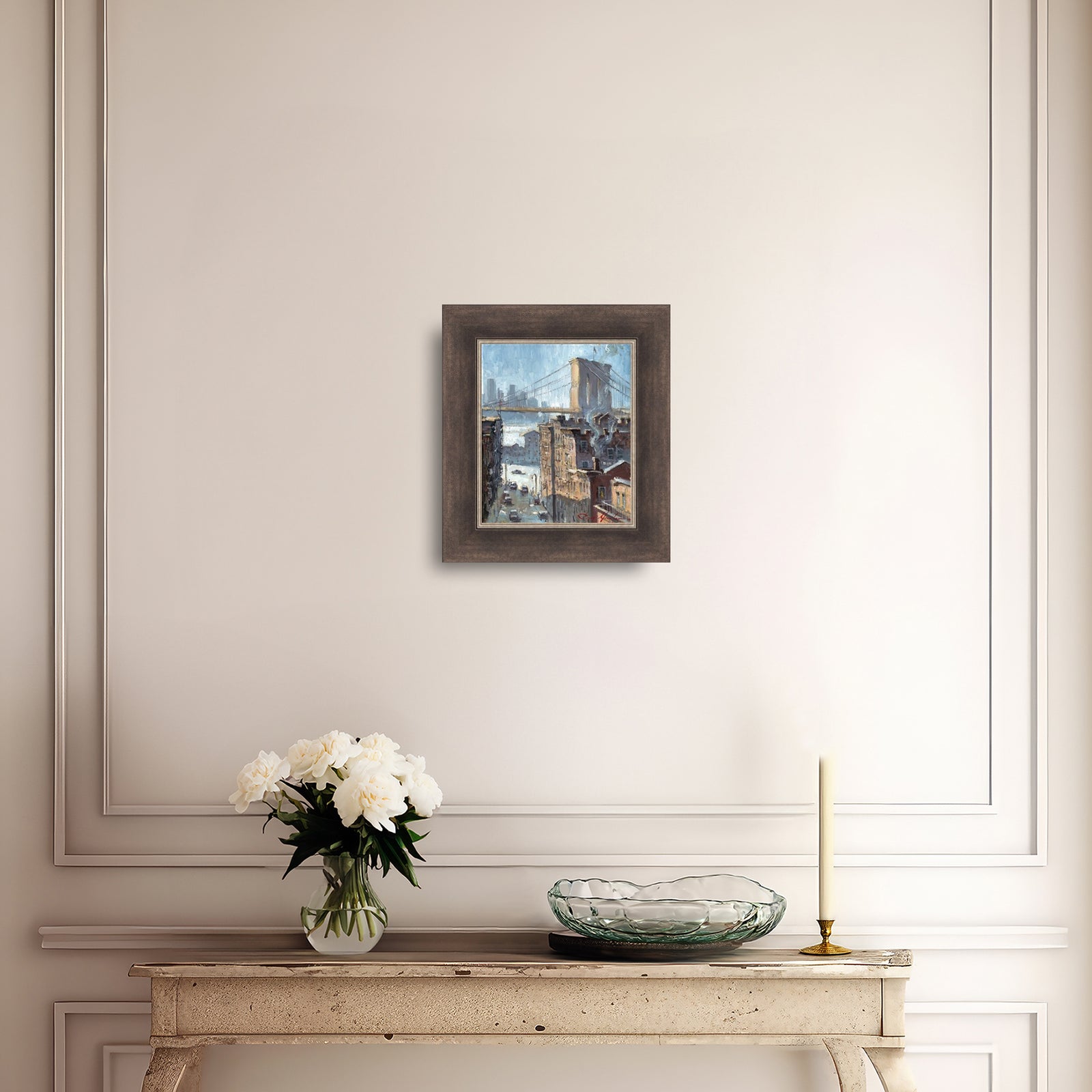 Blue Reflection Brooklyn Bridge