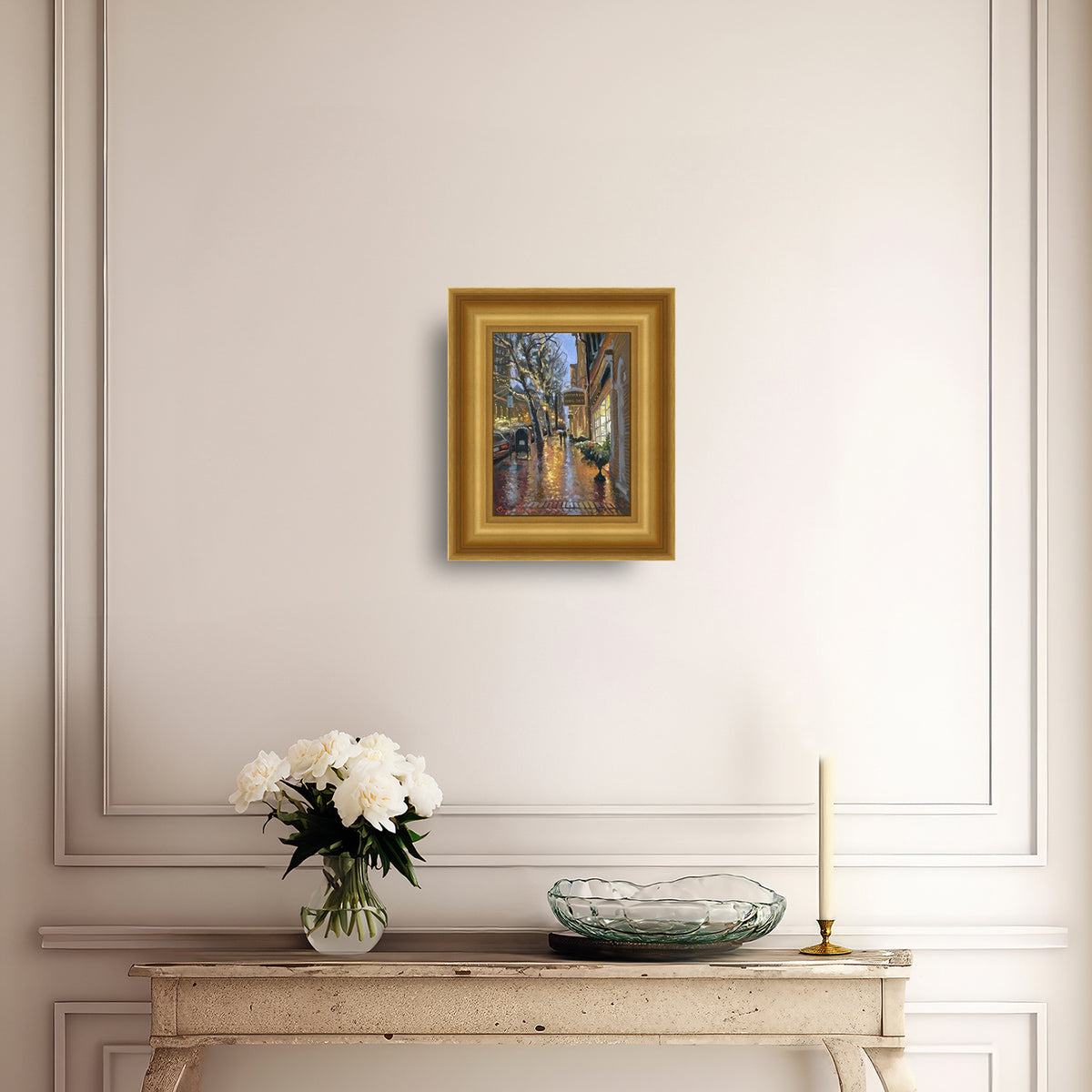 Rainy Evening on Main Street