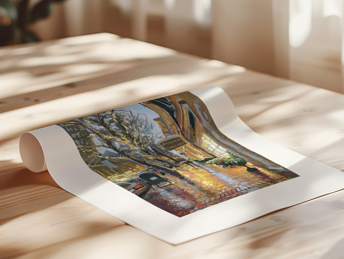 Rainy Evening on Main Street