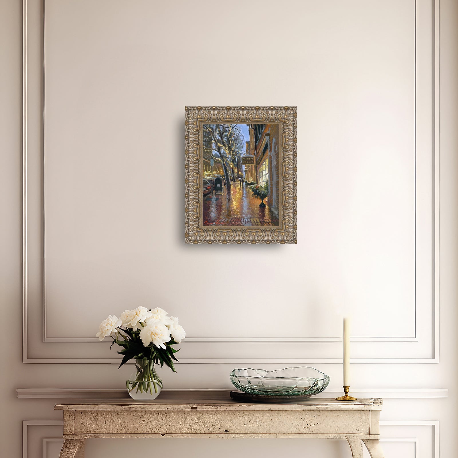 Rainy Evening on Main Street