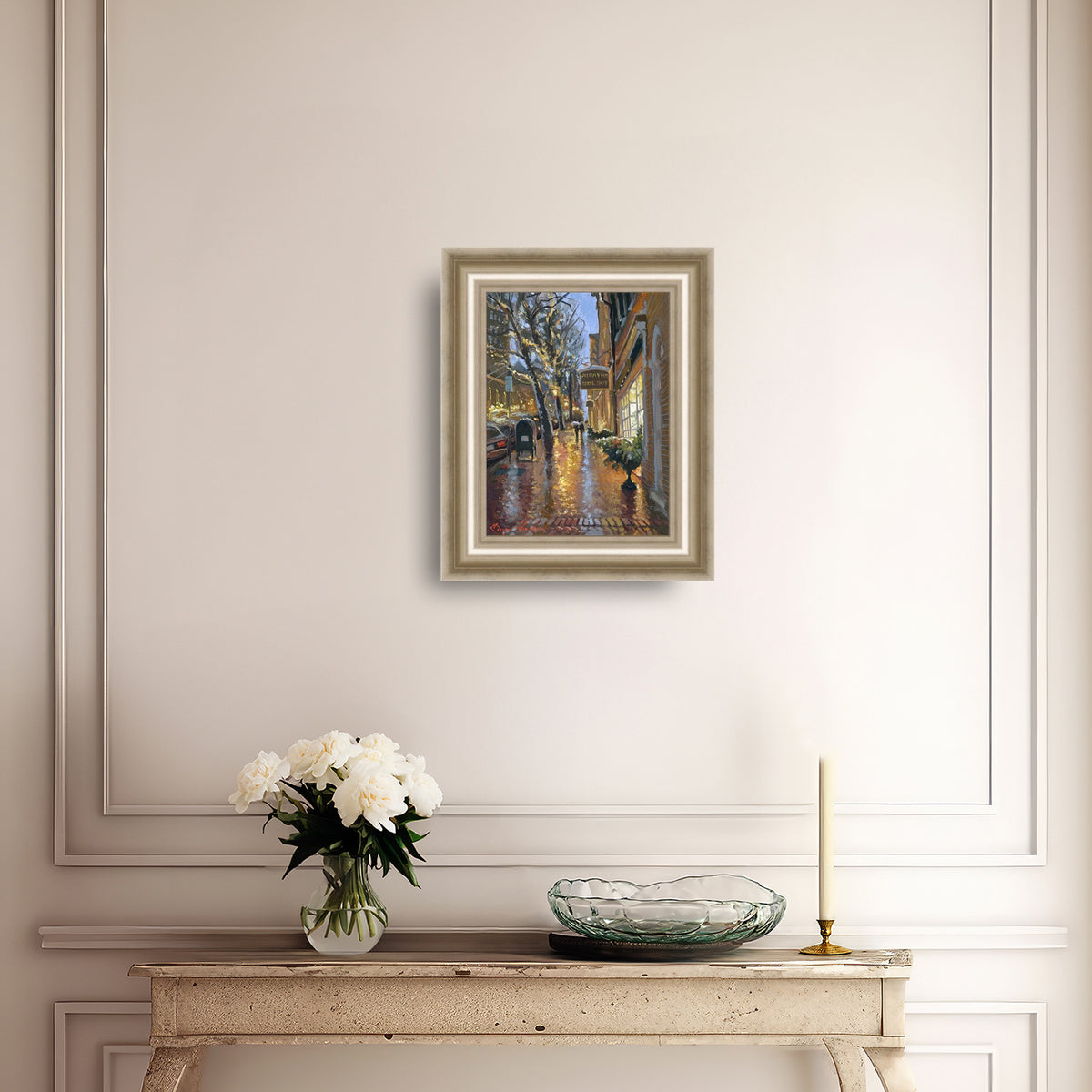 Rainy Evening on Main Street