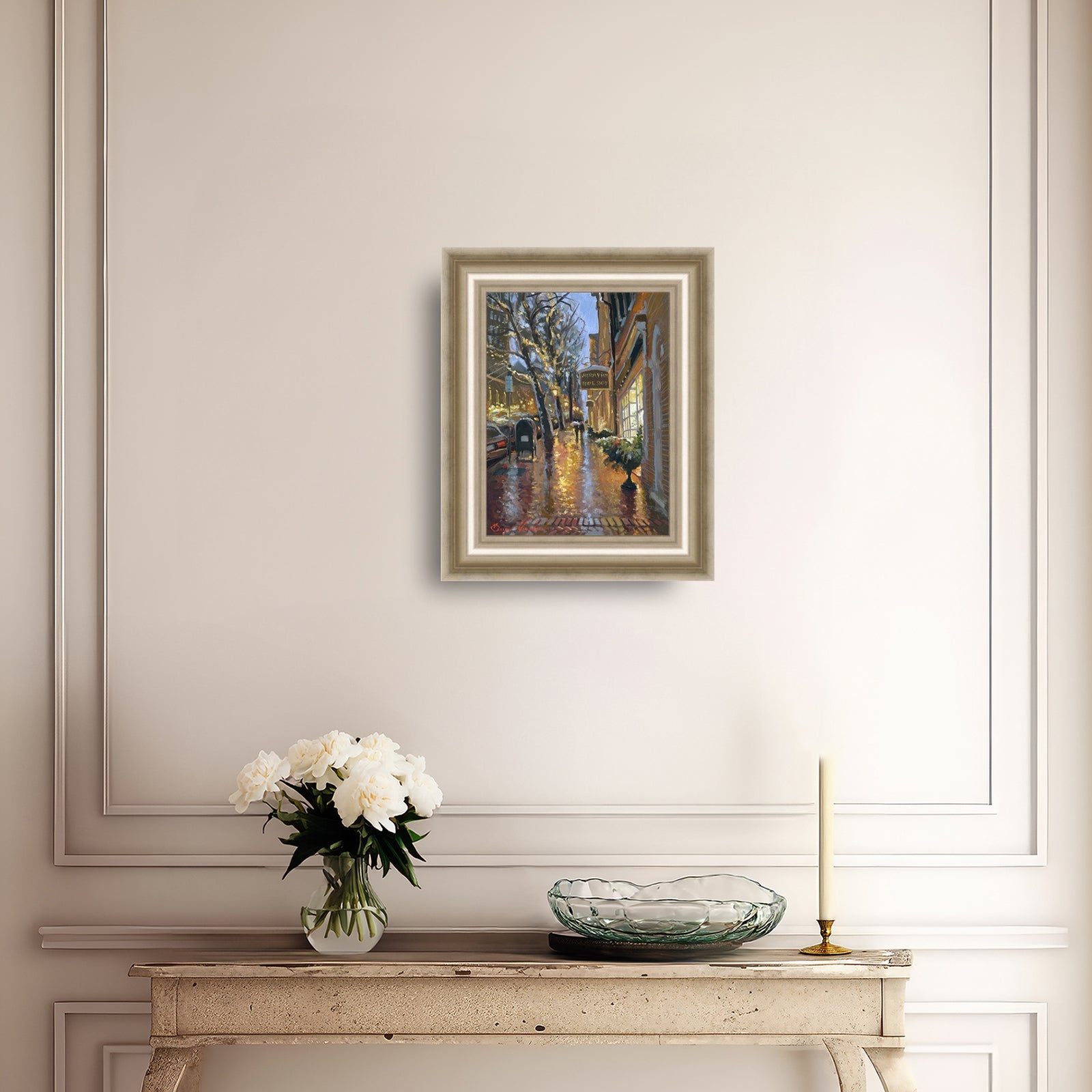 Rainy Evening on Main Street