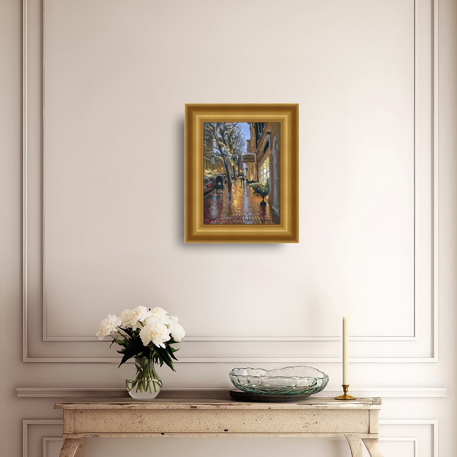 Rainy Evening on Main Street