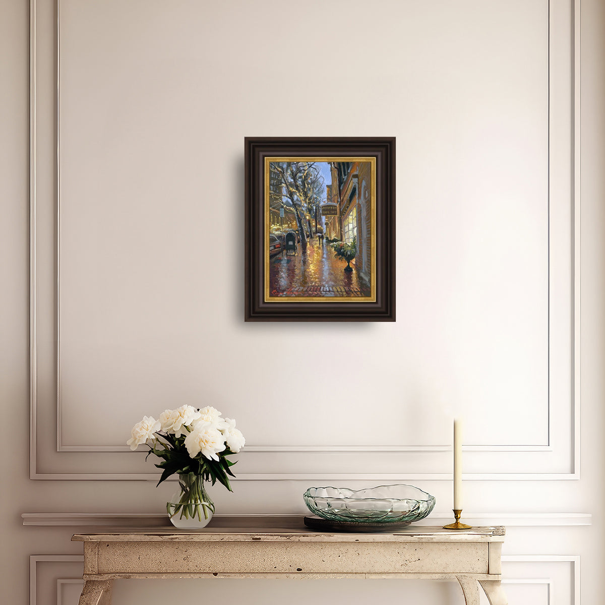 Rainy Evening on Main Street