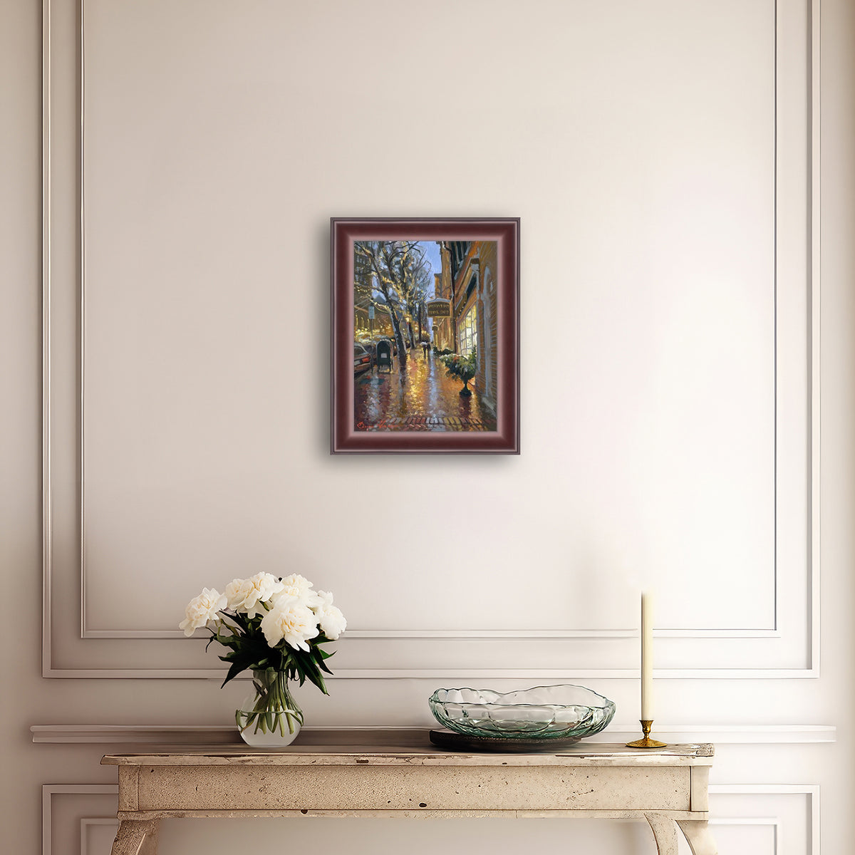 Rainy Evening on Main Street