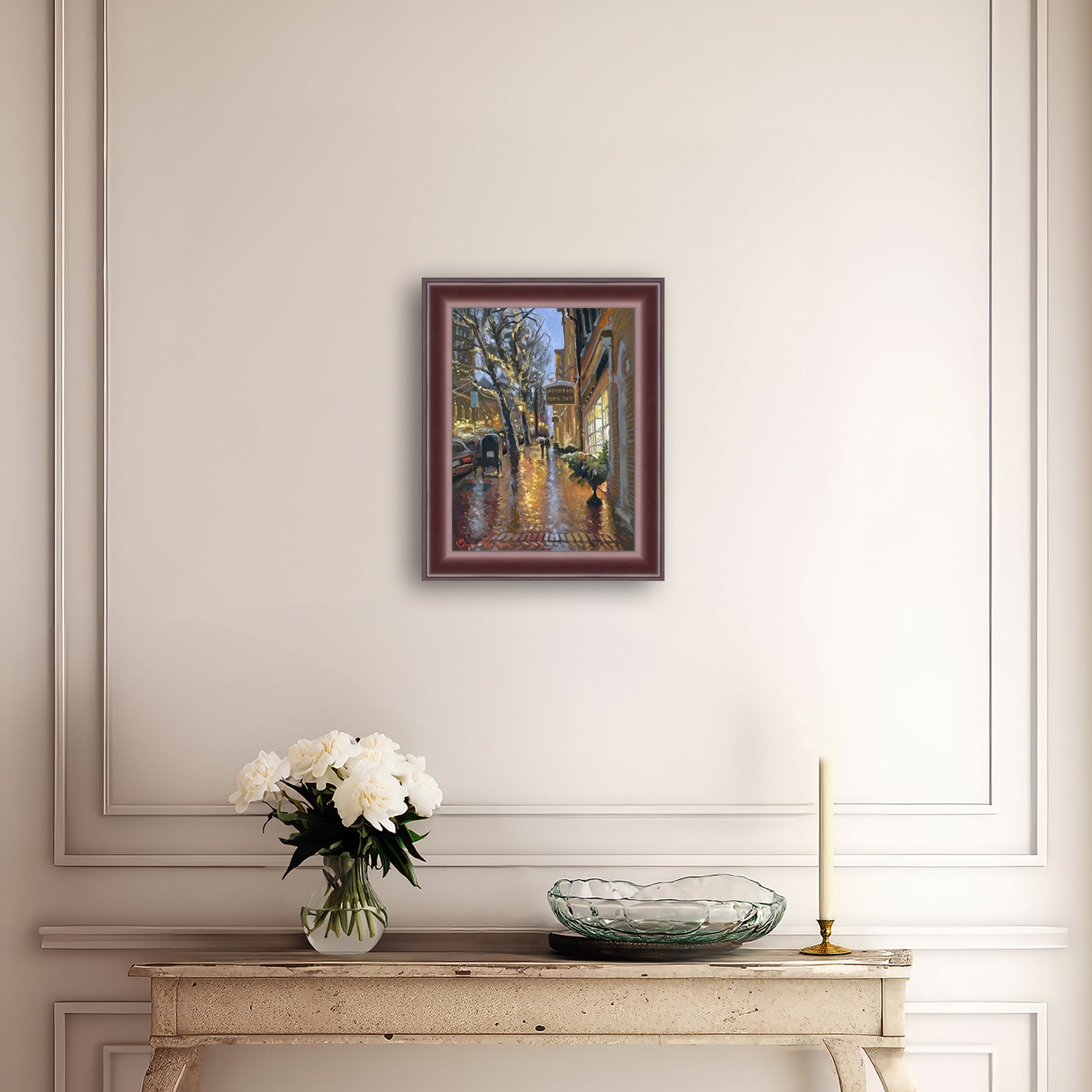 Rainy Evening on Main Street