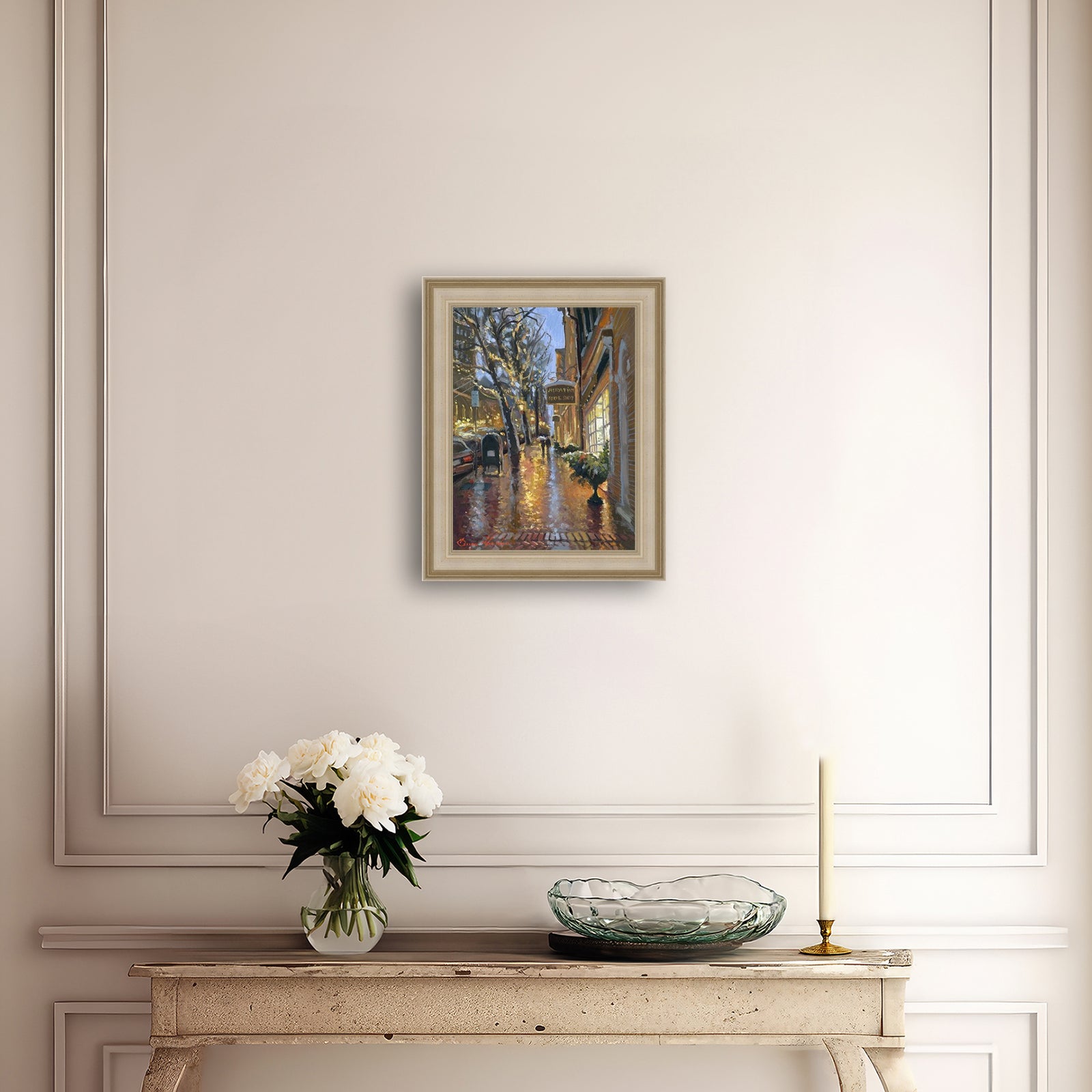 Rainy Evening on Main Street