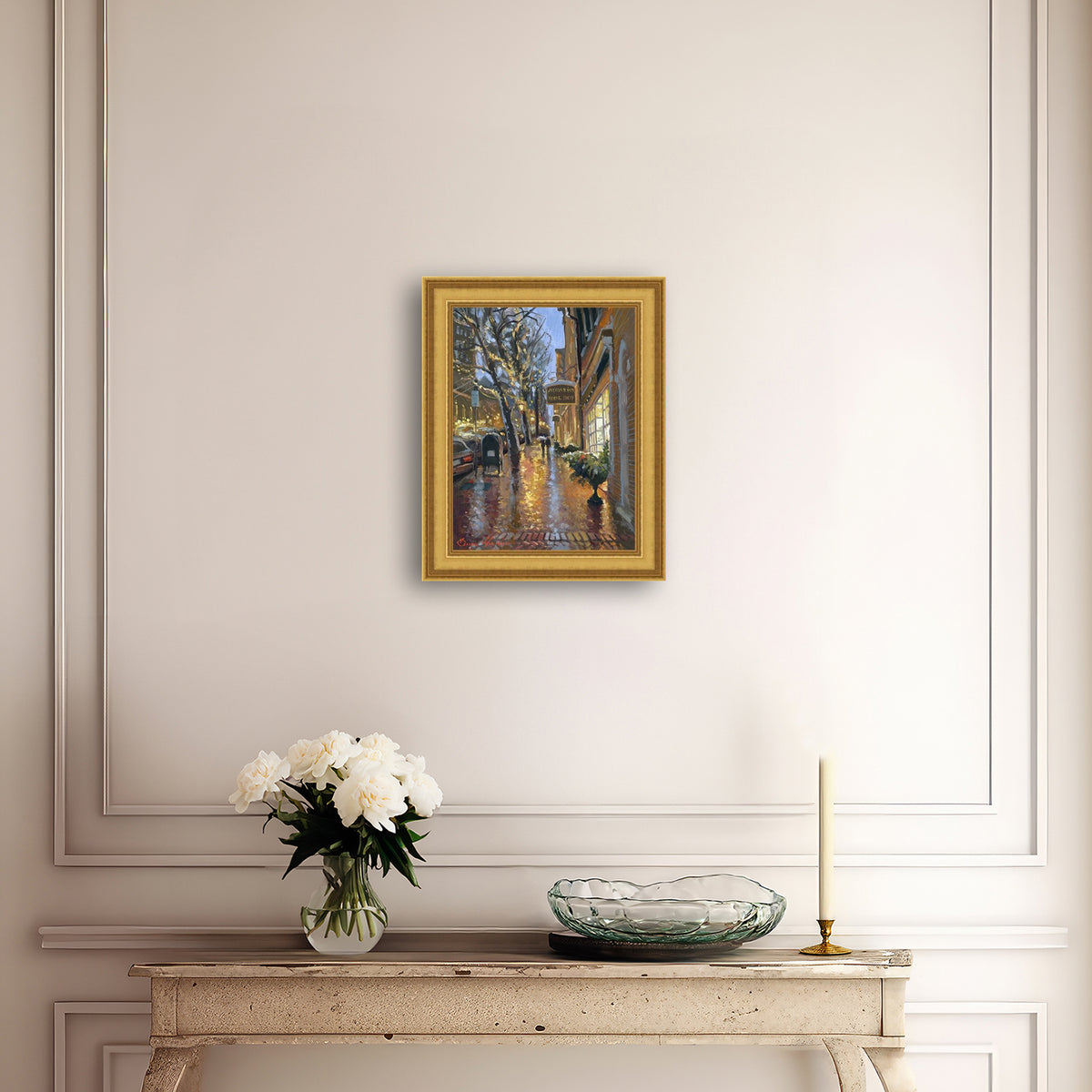 Rainy Evening on Main Street