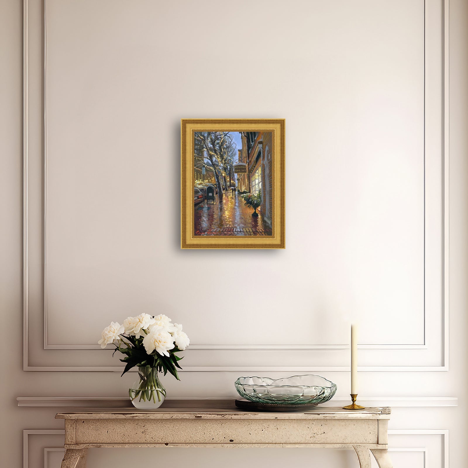 Rainy Evening on Main Street