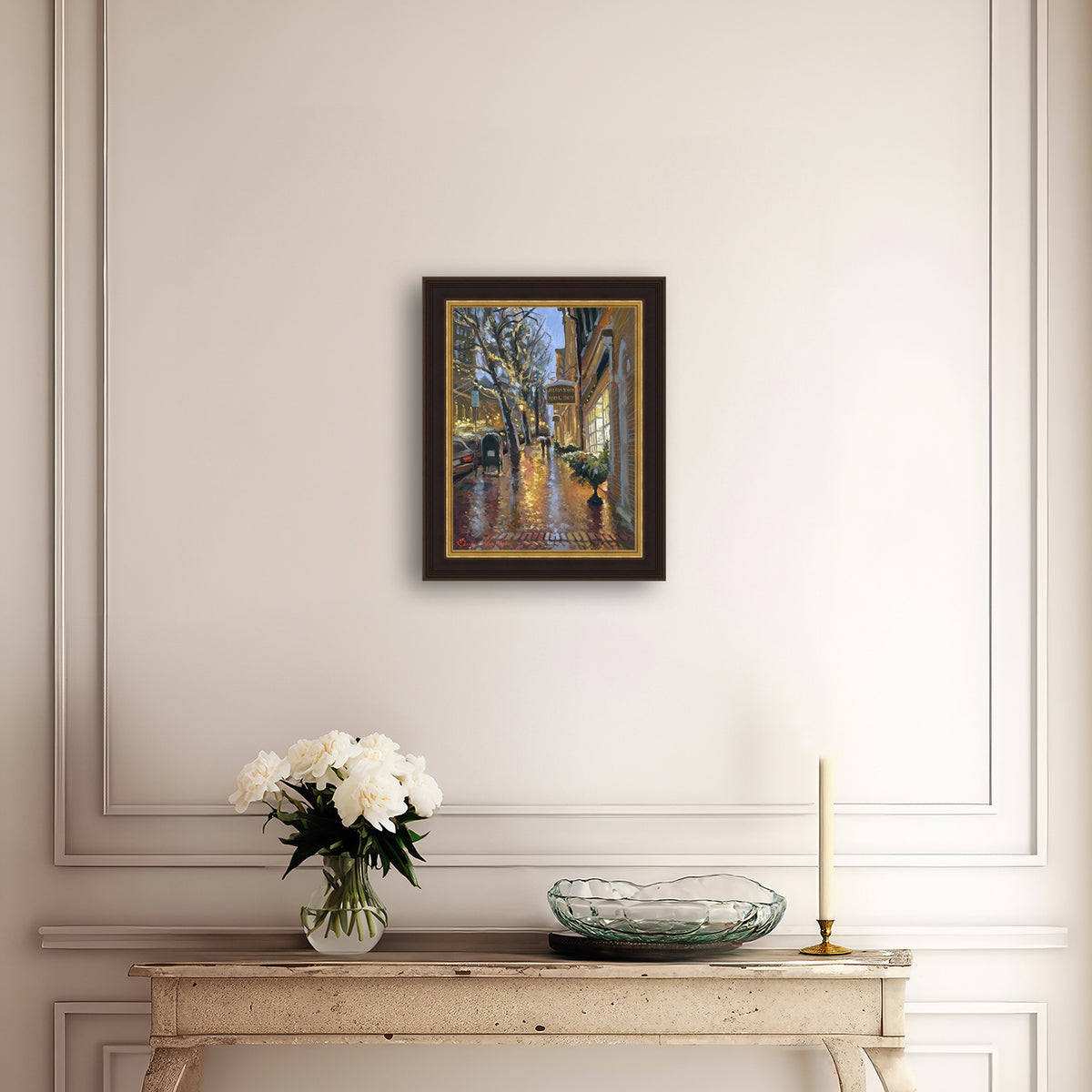 Rainy Evening on Main Street