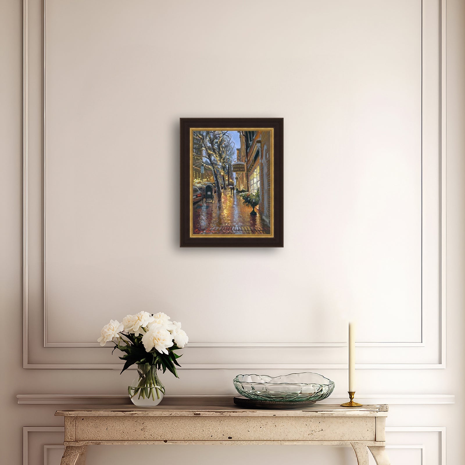 Rainy Evening on Main Street