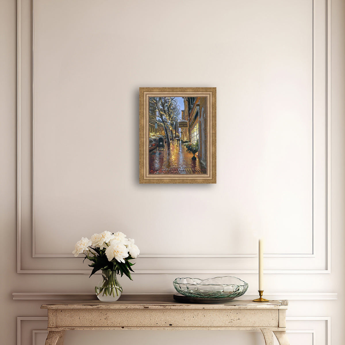 Rainy Evening on Main Street