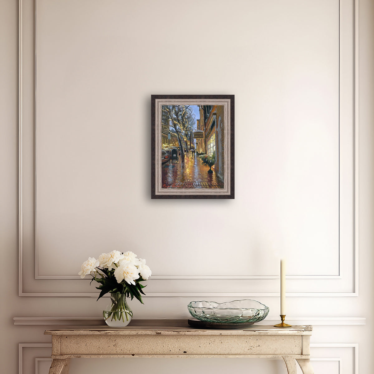 Rainy Evening on Main Street