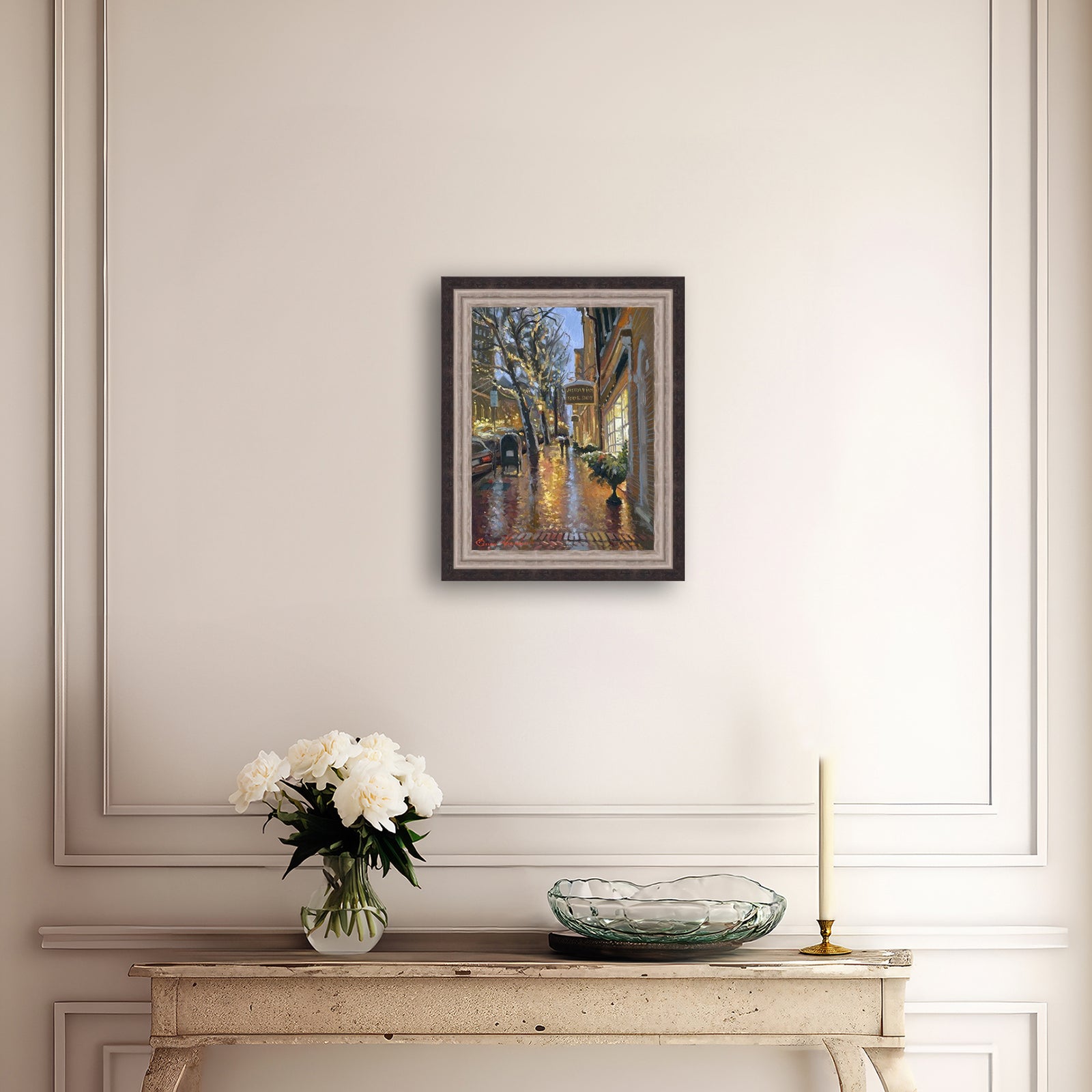 Rainy Evening on Main Street