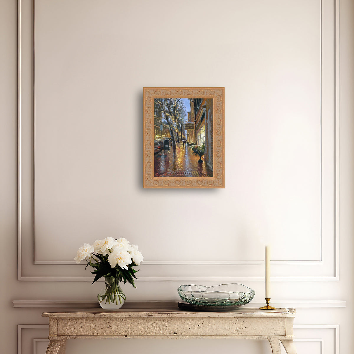 Rainy Evening on Main Street