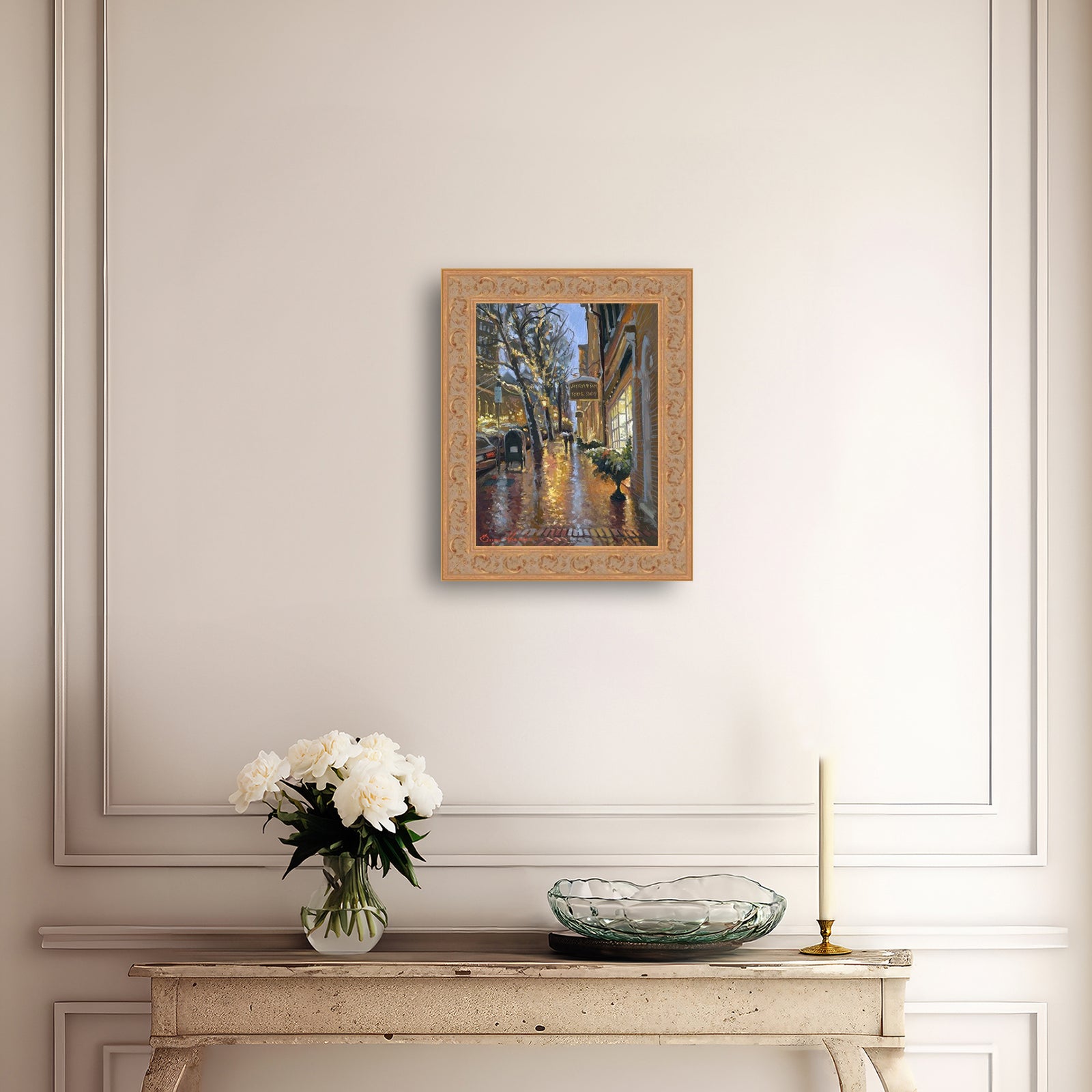 Rainy Evening on Main Street