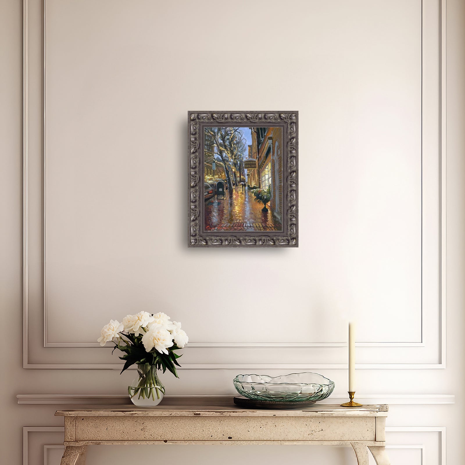 Rainy Evening on Main Street