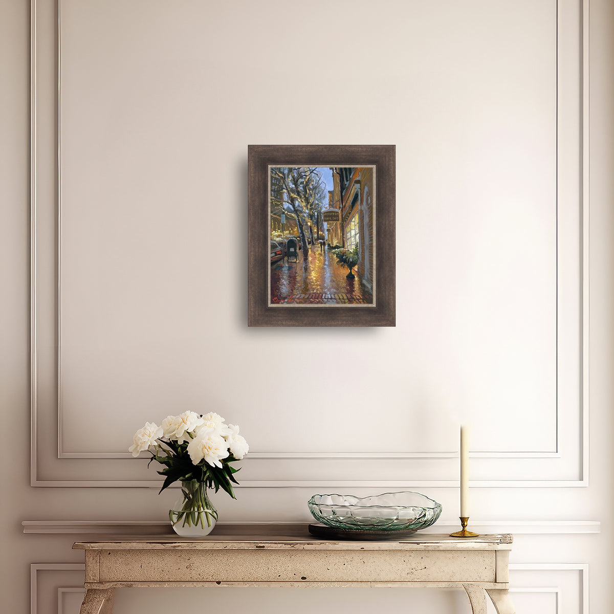 Rainy Evening on Main Street